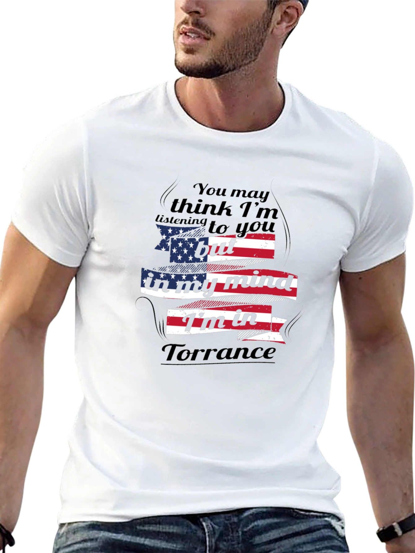 Torrance Mind USA Flag Graphic Tee