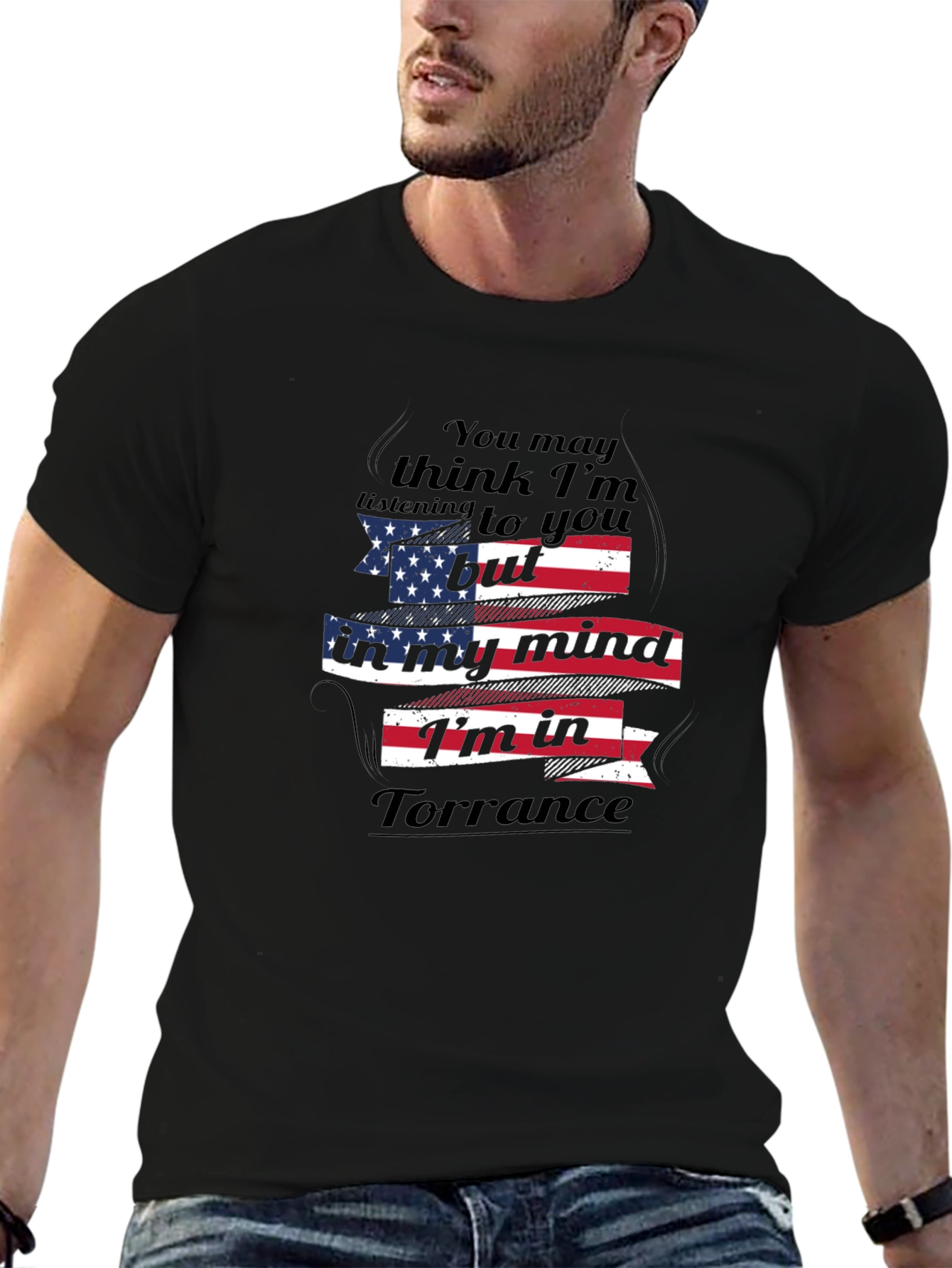 Torrance Mind USA Flag Graphic Tee