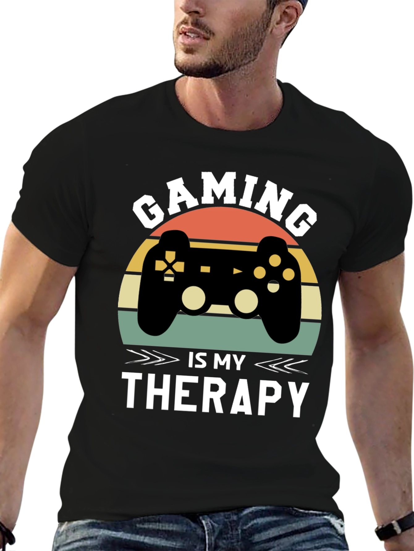 Gaming Is My Therapy T-Shirt Retro Style