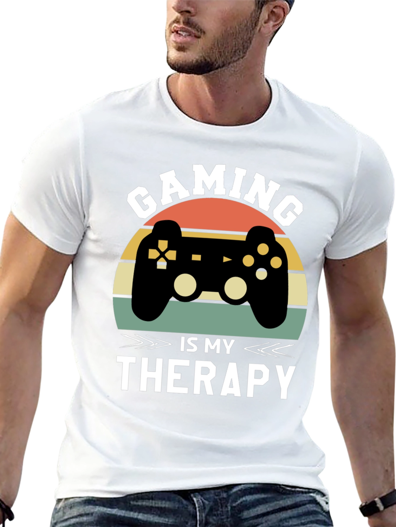 Gaming Is My Therapy T-Shirt Retro Style