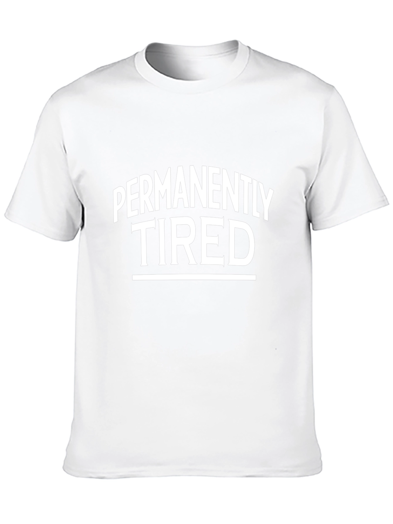 Permanently Tired Graphic Tee - Black Cotton T-Shirt