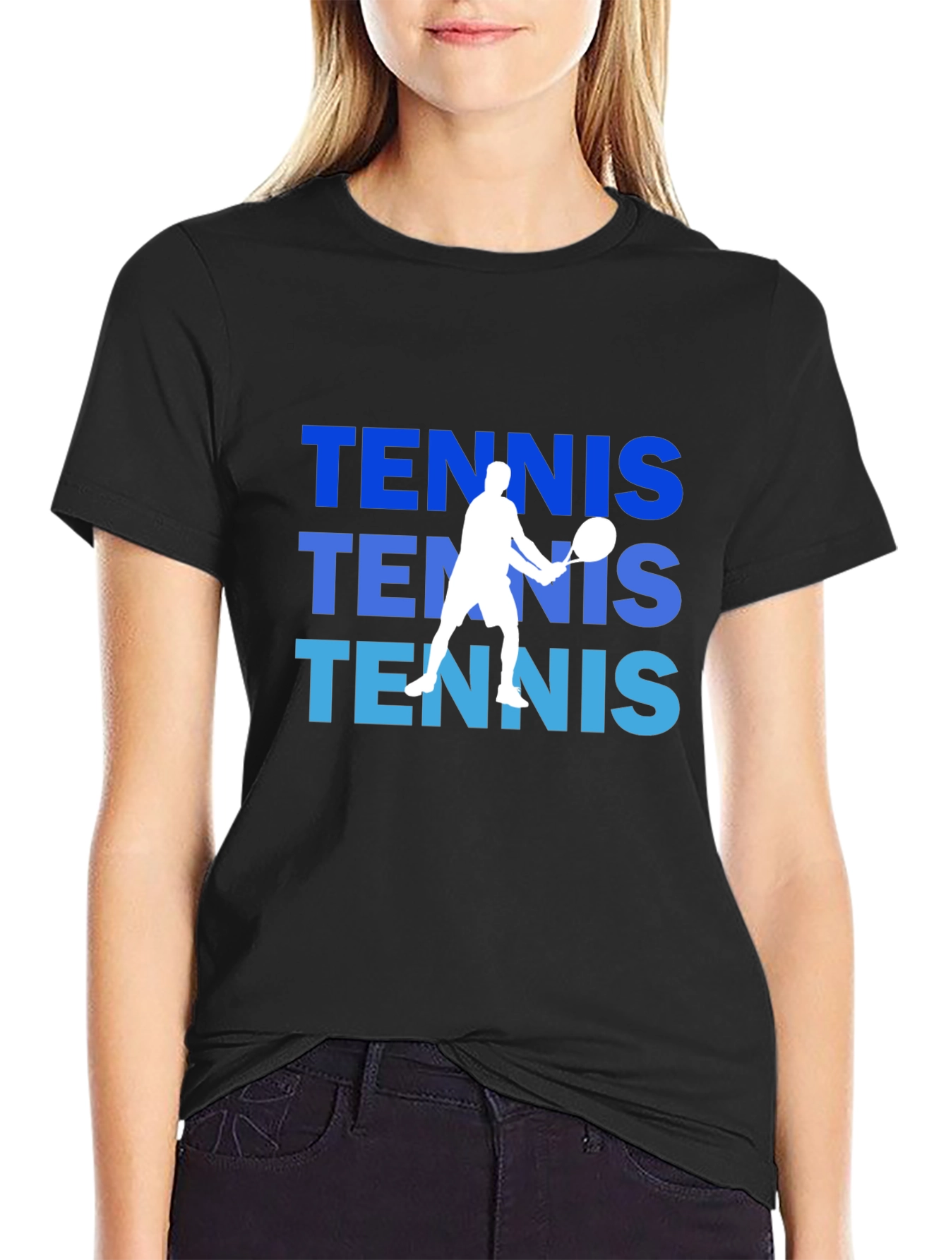 Tennis Player Graphic T-Shirt