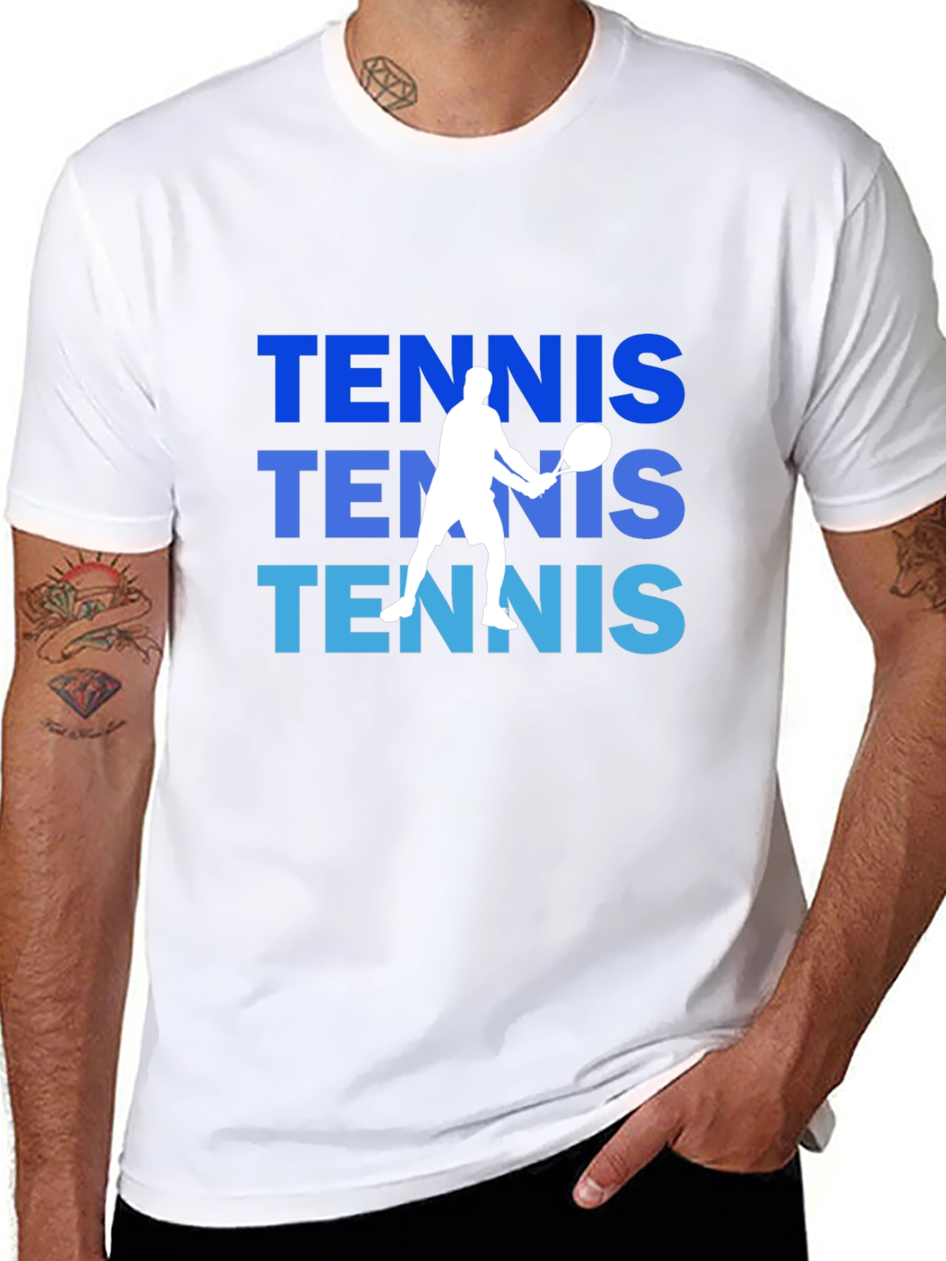 Tennis Player Graphic T-Shirt