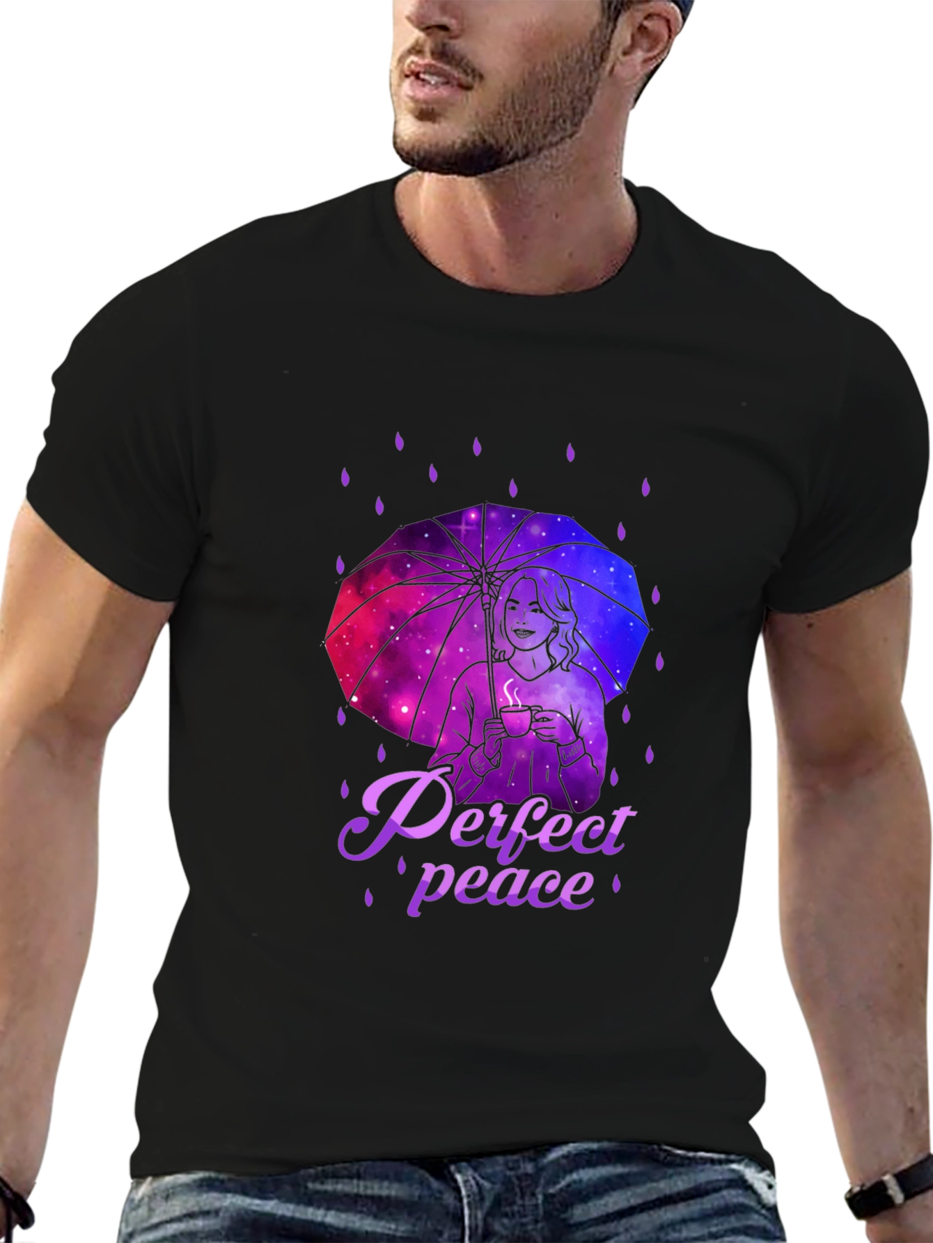 Perfect Peace Galaxy Umbrella T-Shirt