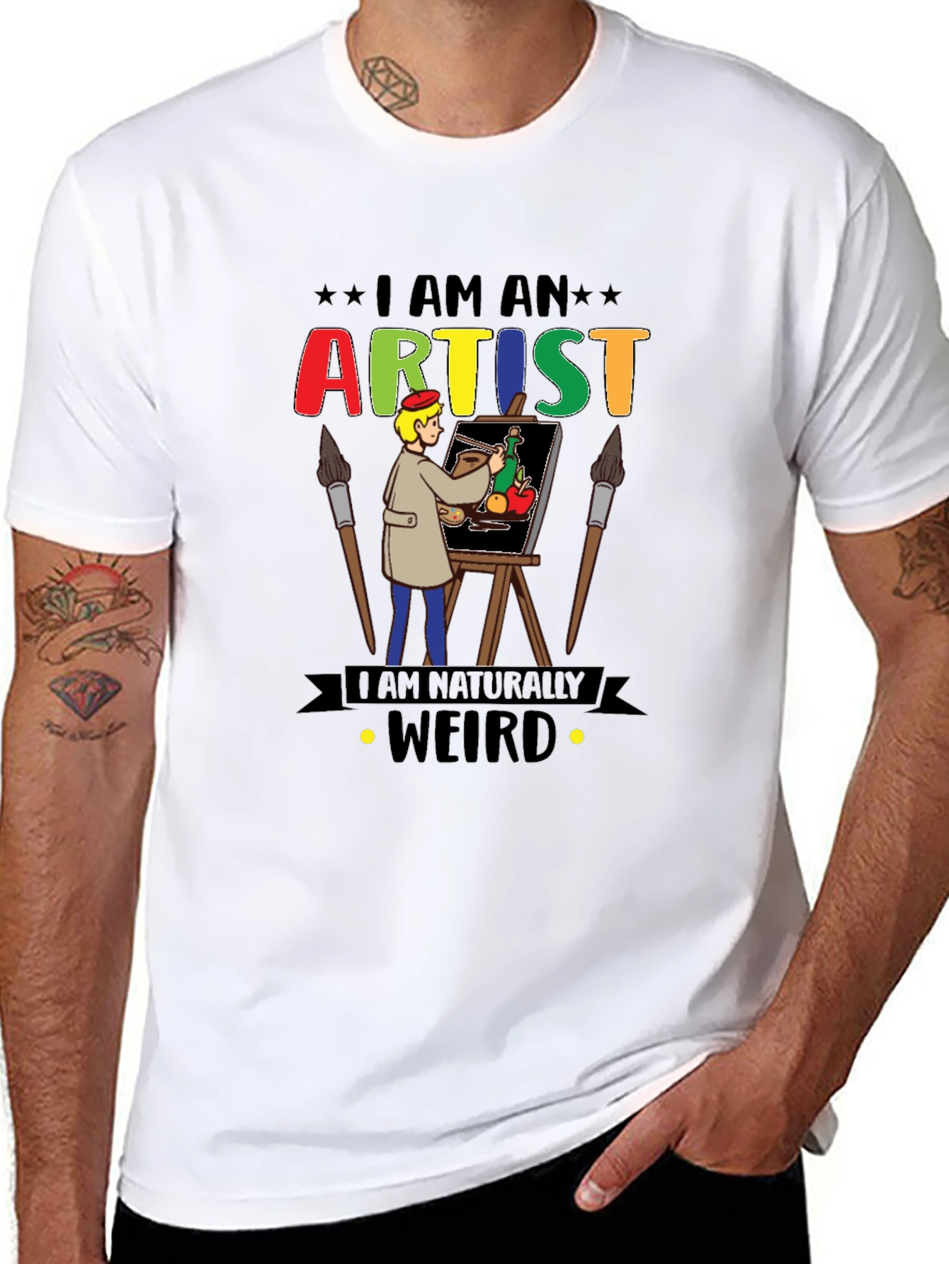 I Am An Artist Weird T-Shirt Graphic Novelty
