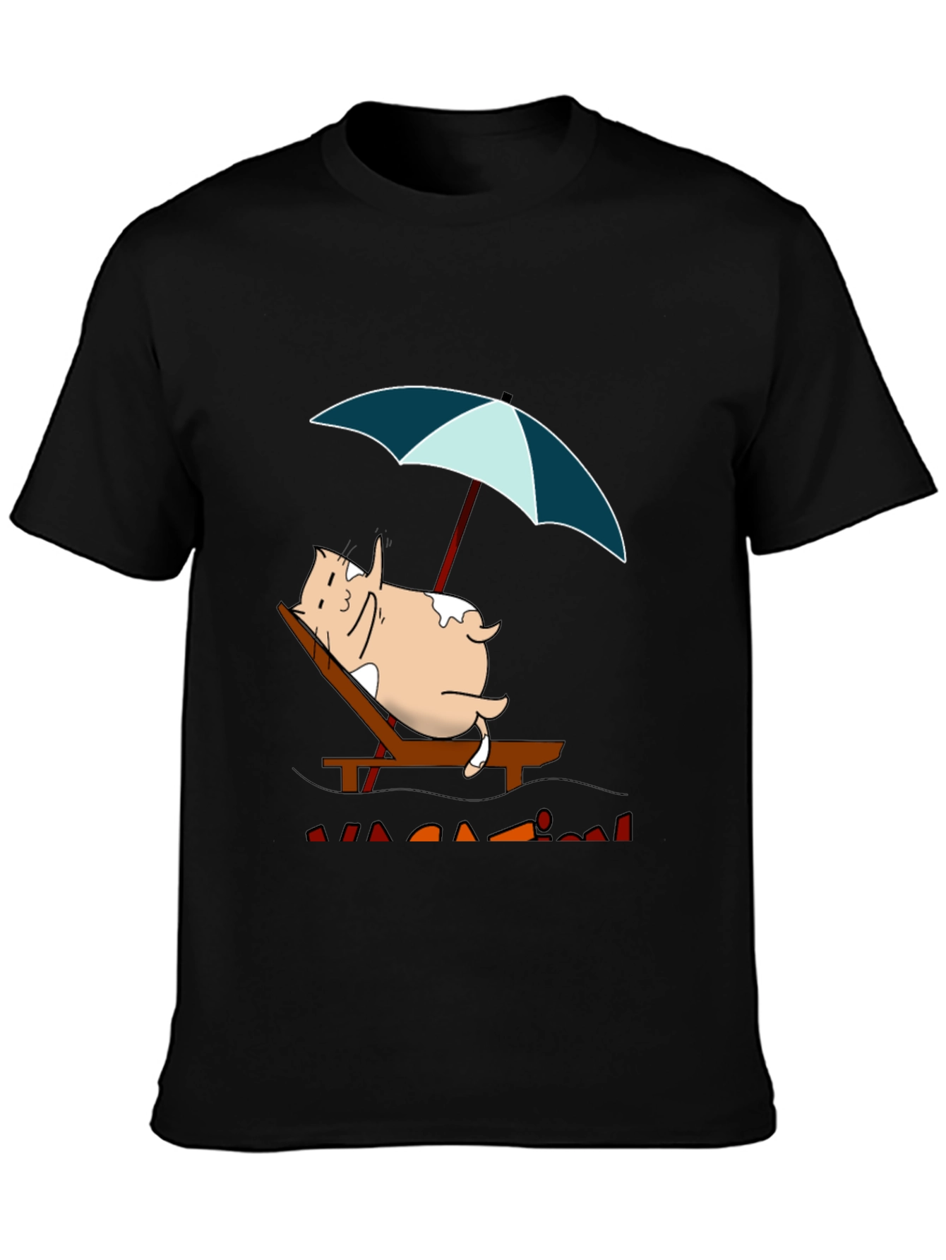 Relaxed Cat Vacation T-Shirt