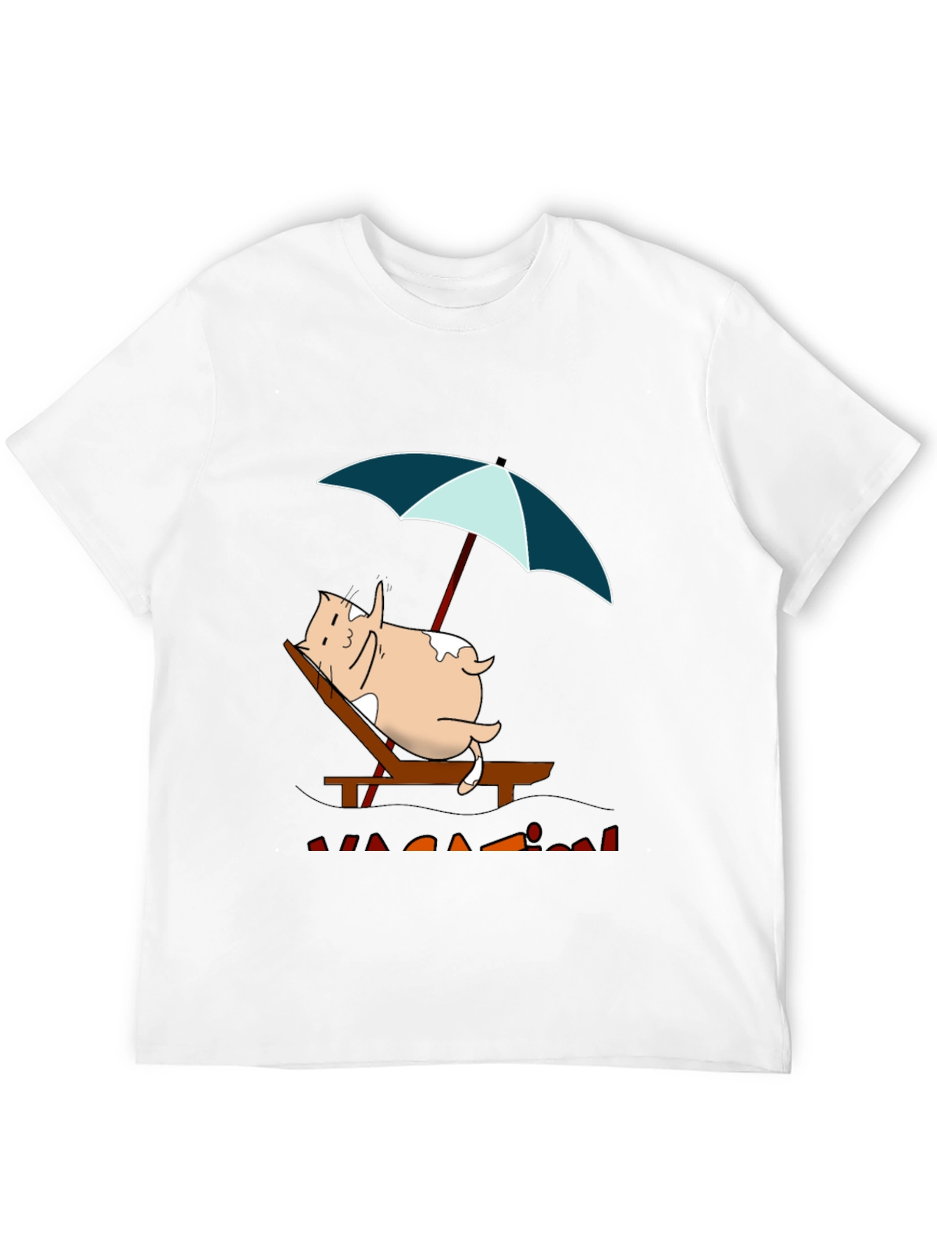 Relaxed Cat Vacation T-Shirt