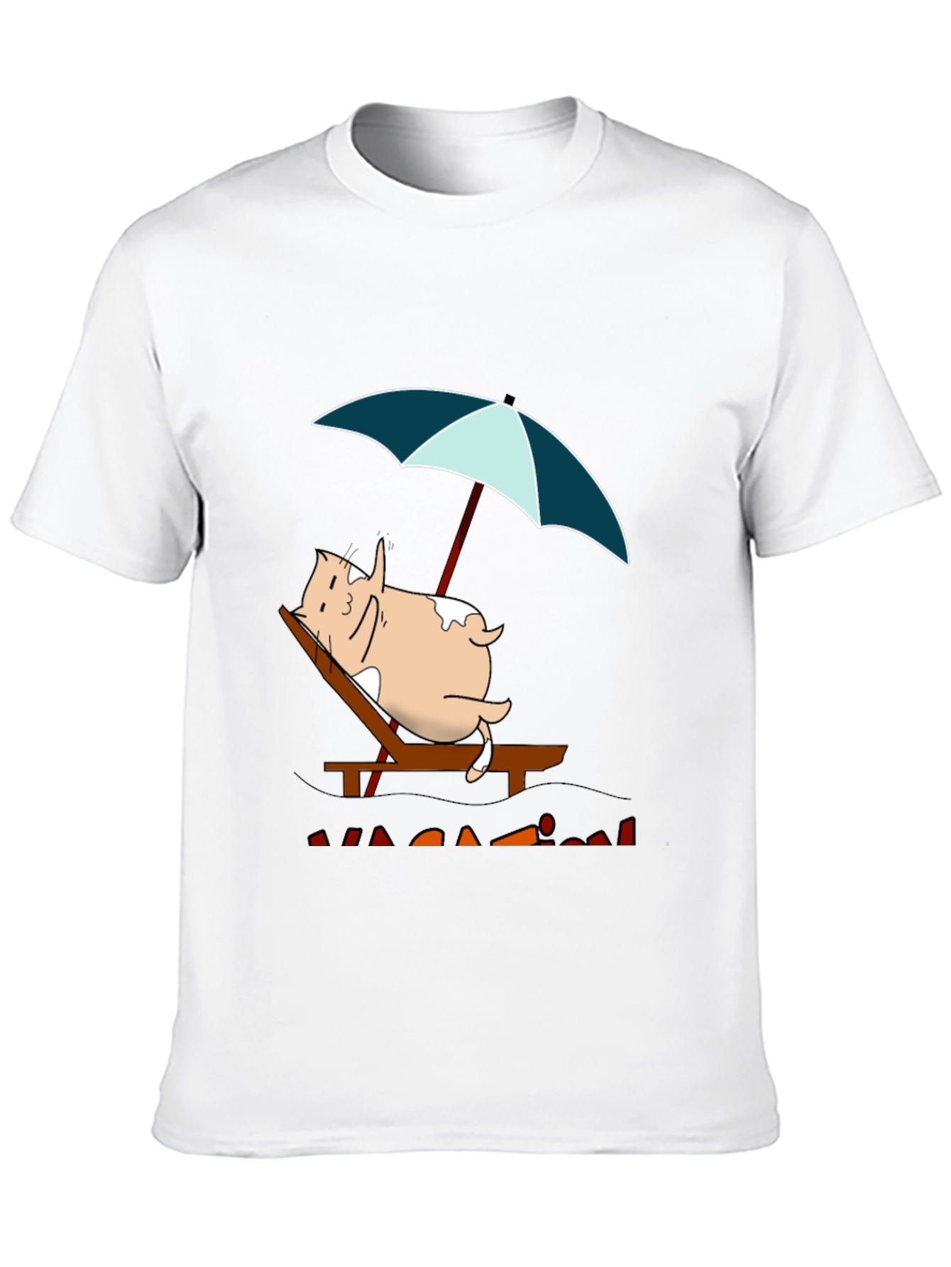 Relaxed Cat Vacation T-Shirt