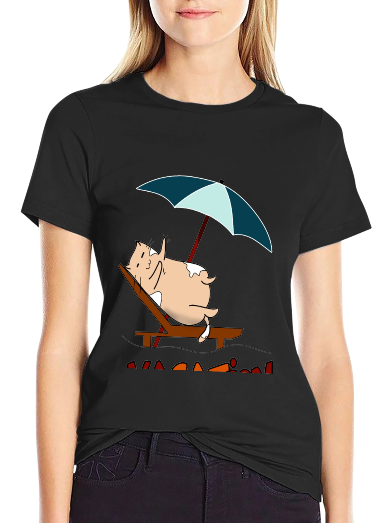 Relaxed Cat Vacation T-Shirt