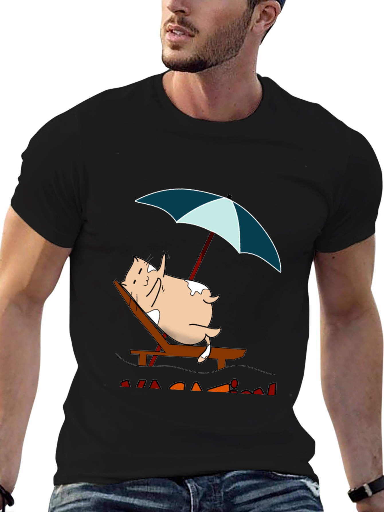 Relaxed Cat Vacation T-Shirt