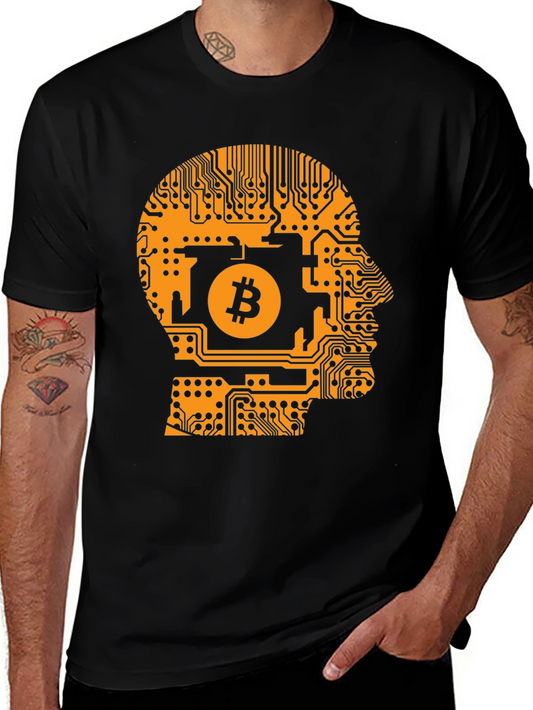 Bitcoin Mind T-Shirt - Crypto Circuit Board Design