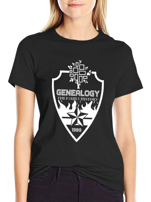 Genealogy Family History 1989 Black T-Shirt
