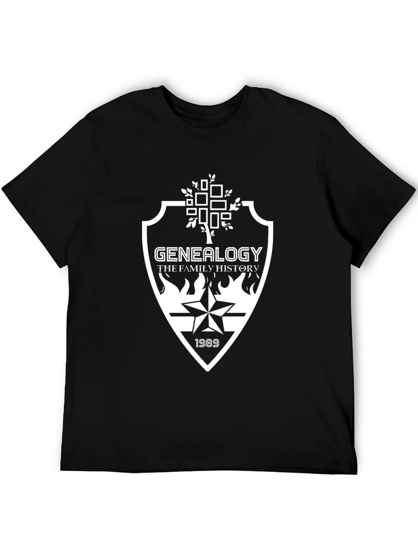 Genealogy Family History 1989 Black T-Shirt