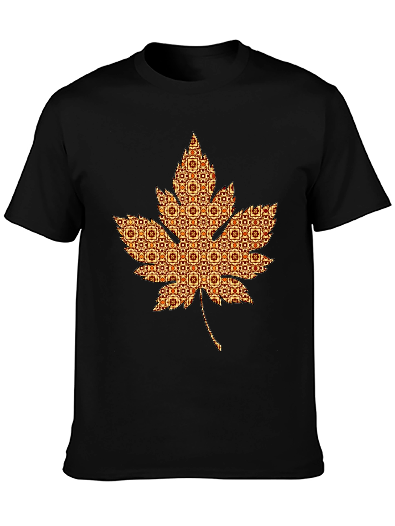 Stylish Maple Leaf Graphic Tee - Unique Autumn Design