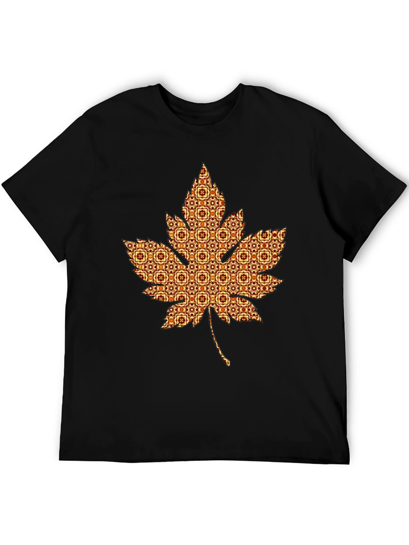 Stylish Maple Leaf Graphic Tee - Unique Autumn Design