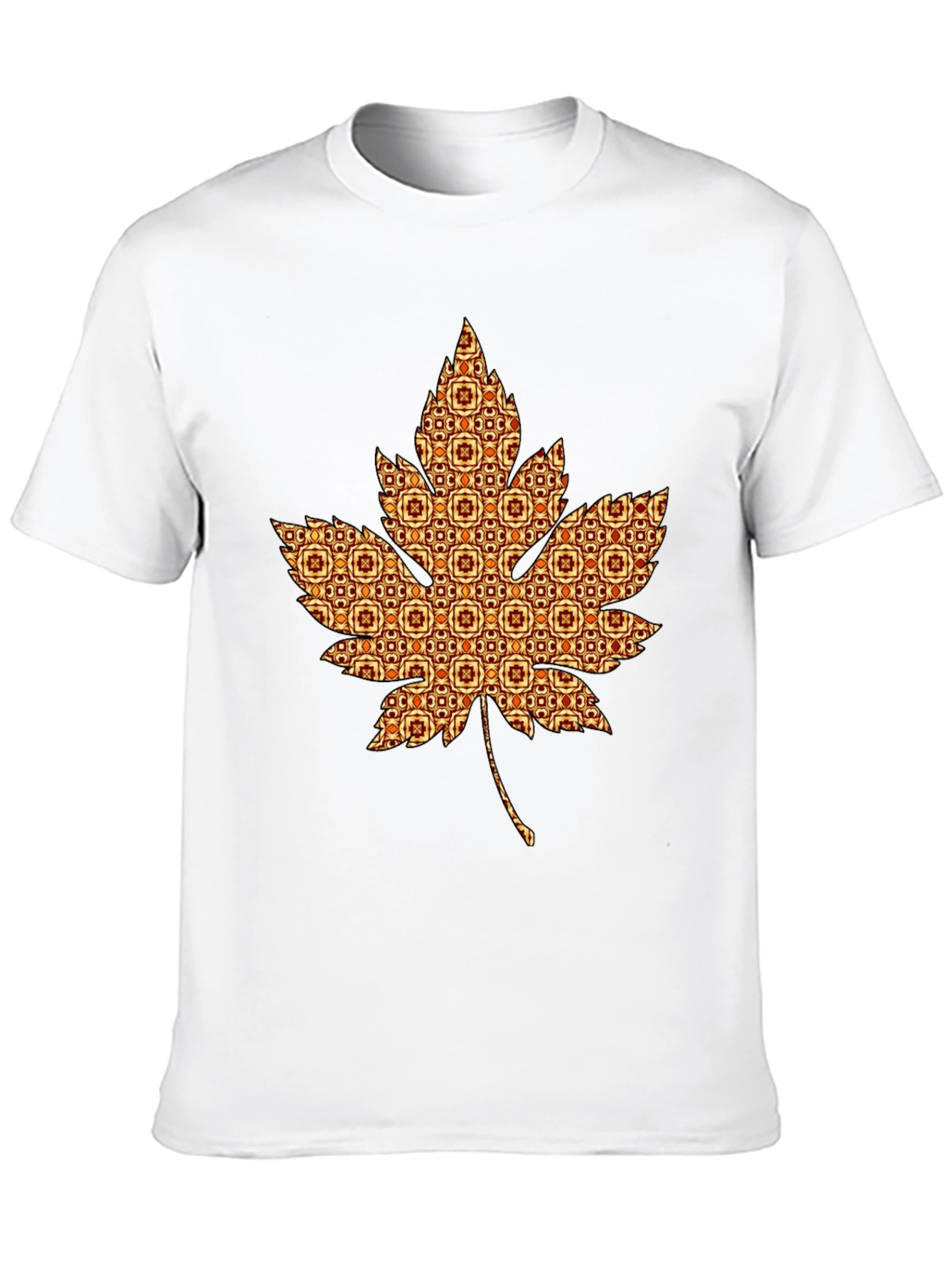 Stylish Maple Leaf Graphic Tee - Unique Autumn Design