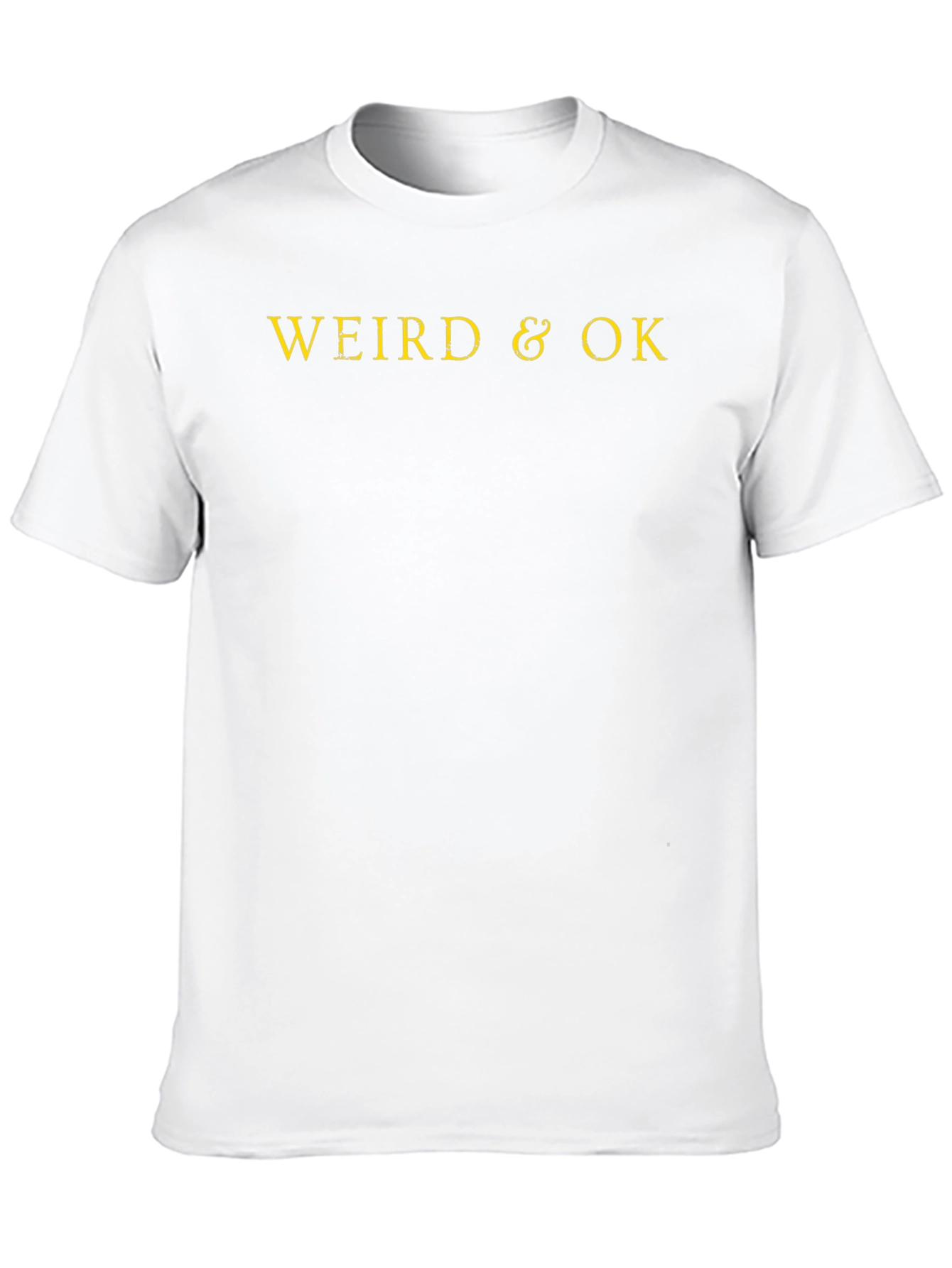 Weird & OK Black Graphic T-Shirt