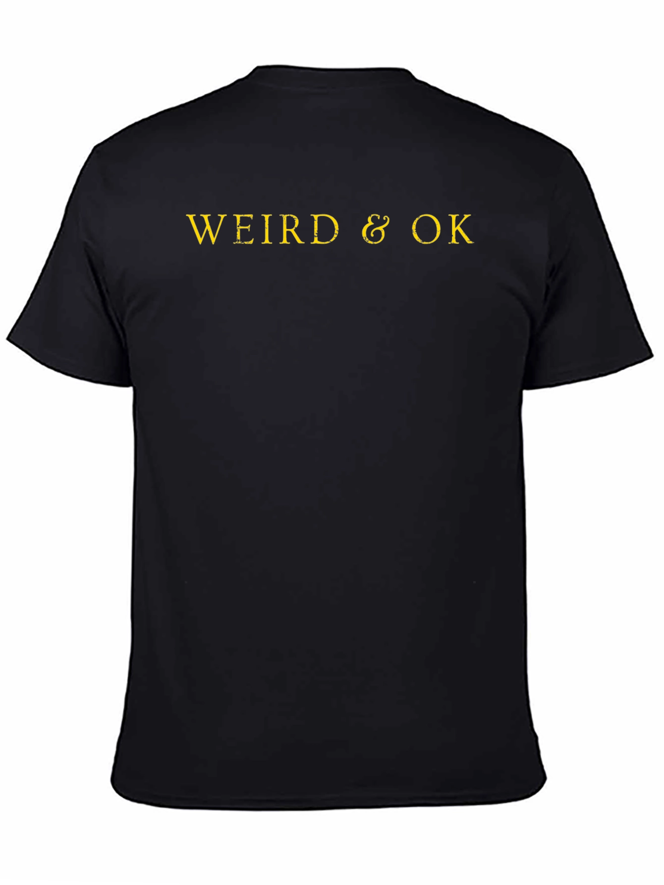 Weird & OK Black Graphic T-Shirt