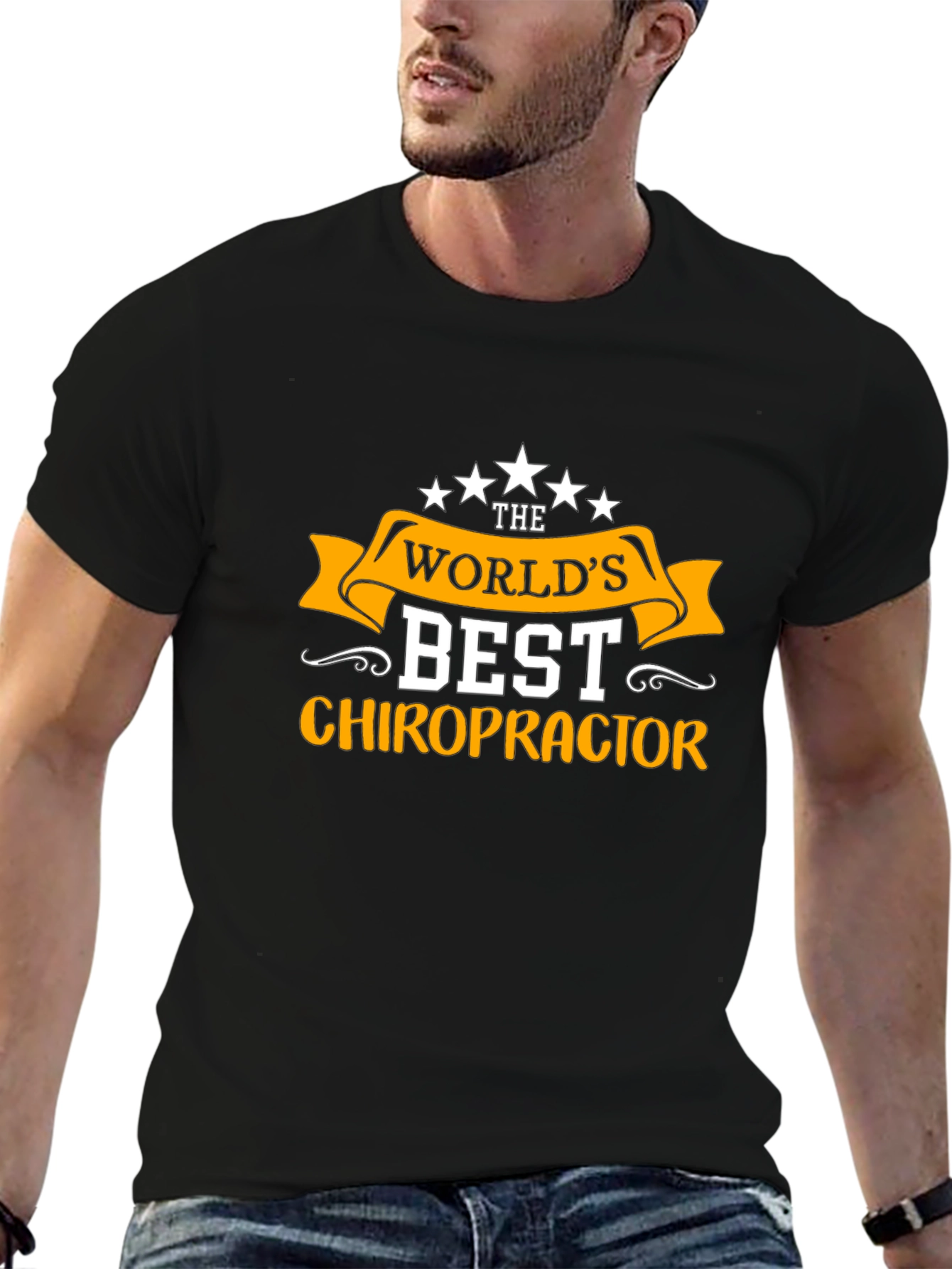 Worlds Best Chiropractor Black T-Shirt