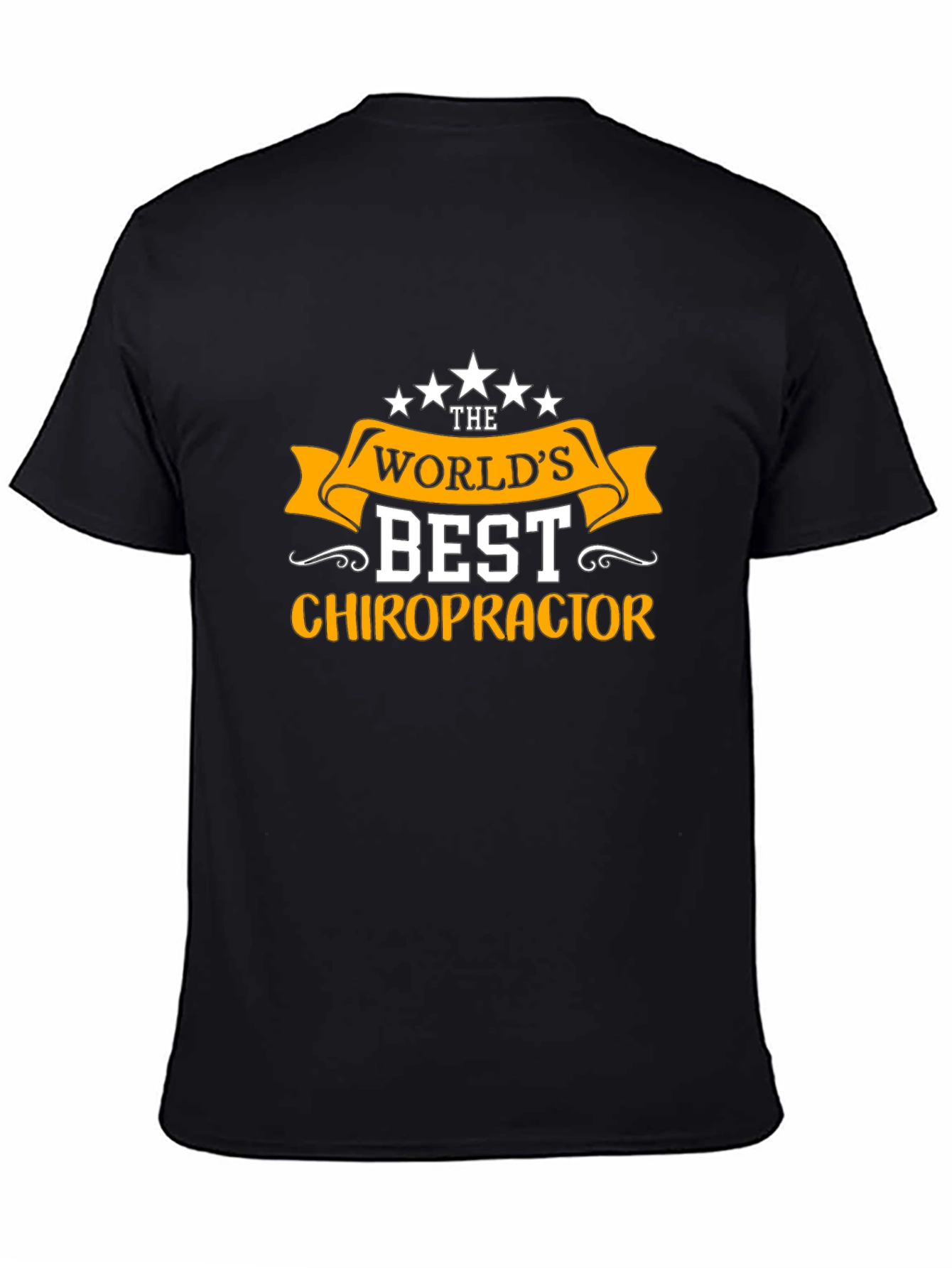Worlds Best Chiropractor Black T-Shirt