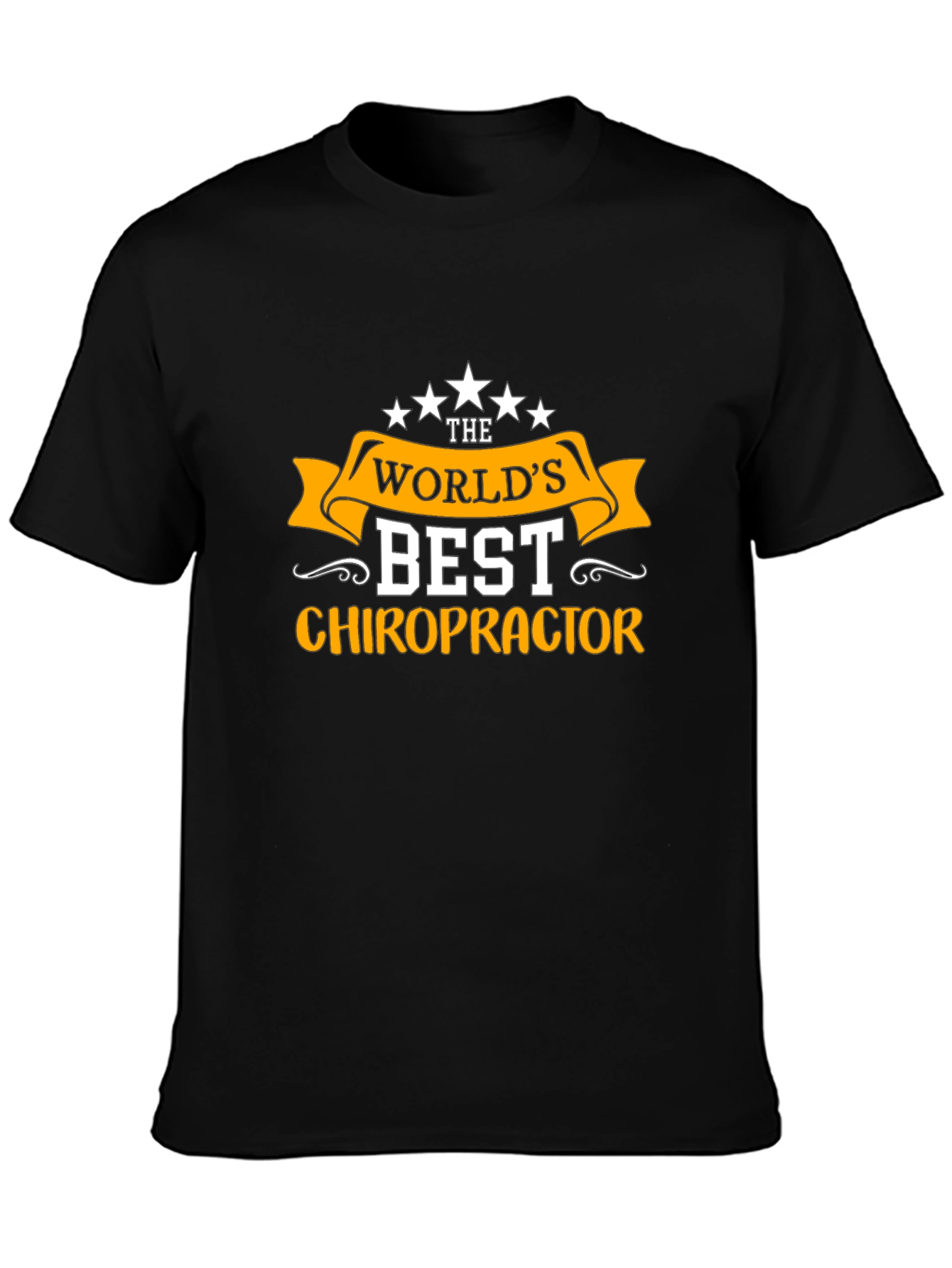 Worlds Best Chiropractor Black T-Shirt