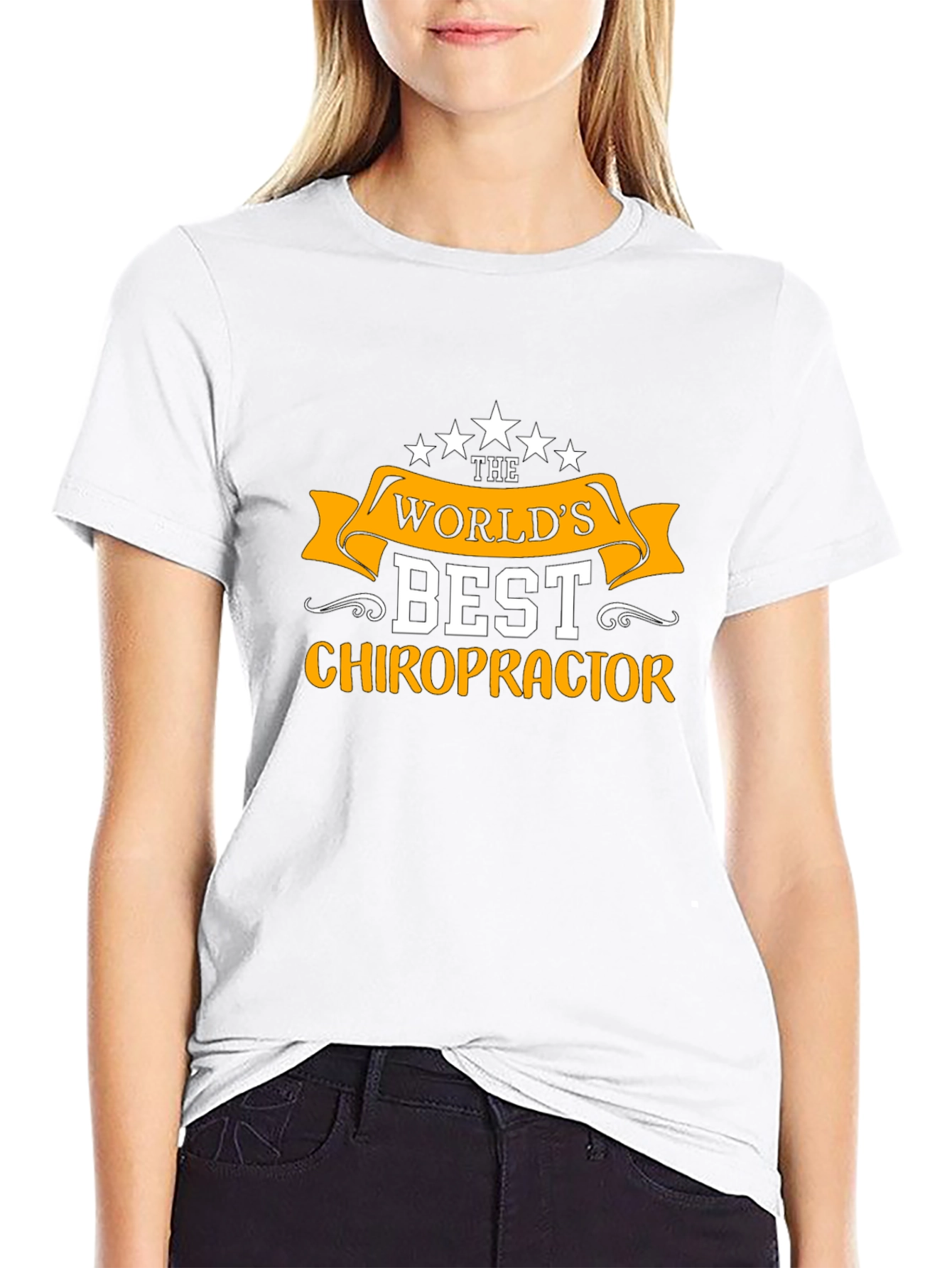 Worlds Best Chiropractor Black T-Shirt