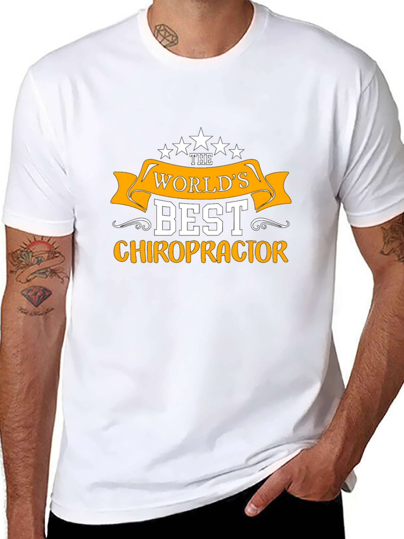 Worlds Best Chiropractor Black T-Shirt