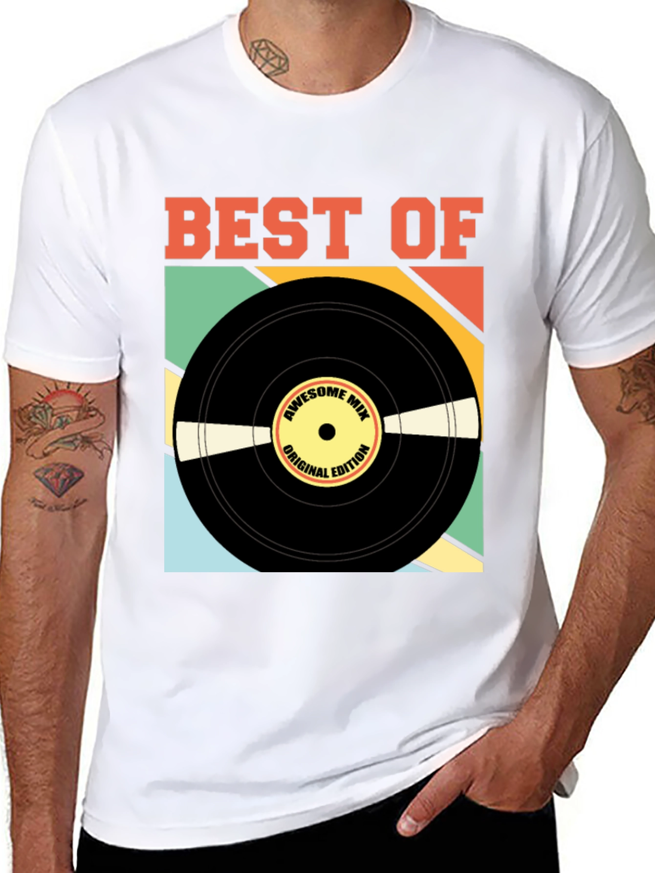 Best Of Awesome Mix Record T-Shirt