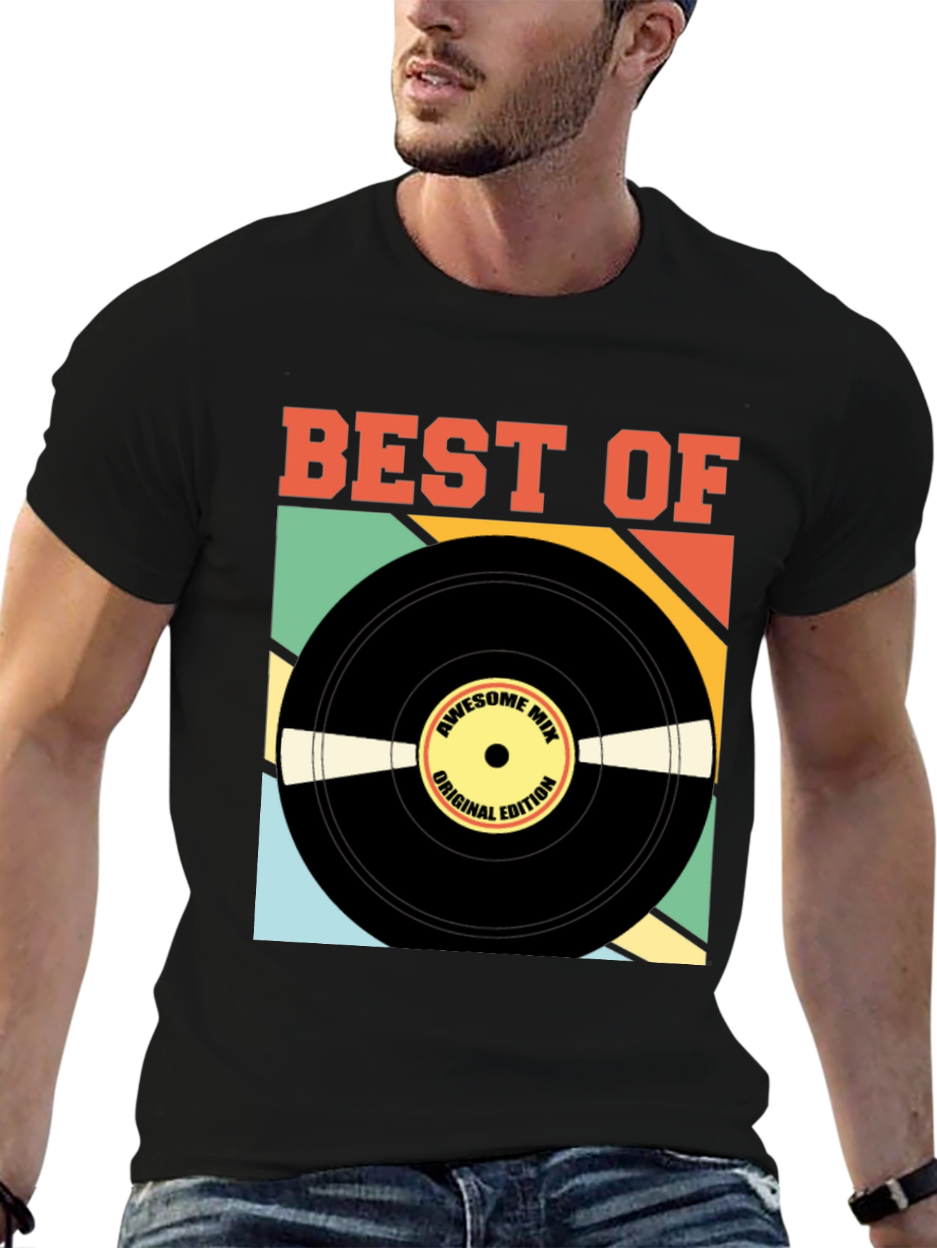 Best Of Awesome Mix Record T-Shirt