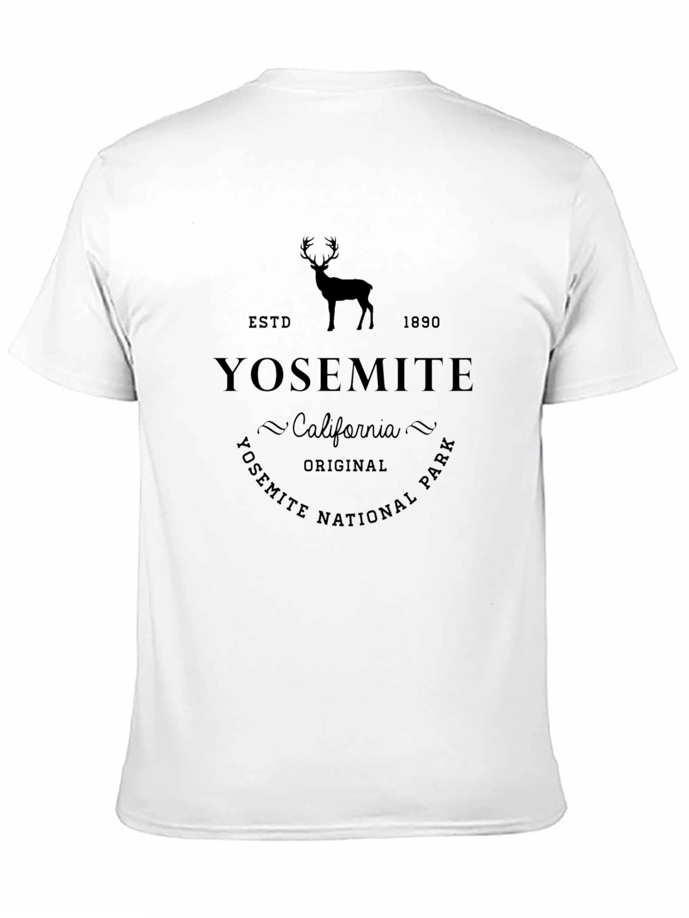 Yosemite National Park T-Shirt - Retro Deer Design