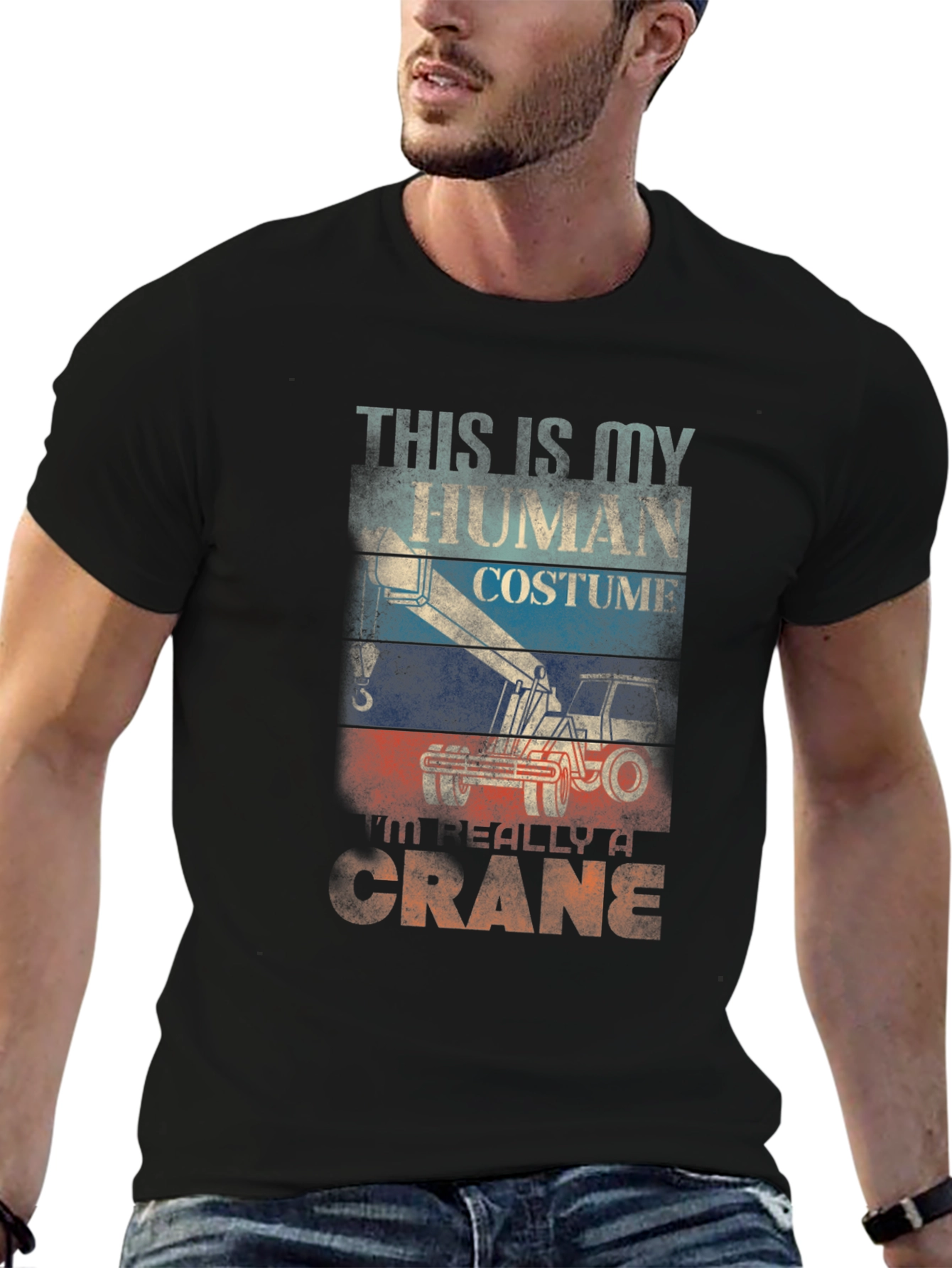 This is My Human Costume Crane T-Shirt