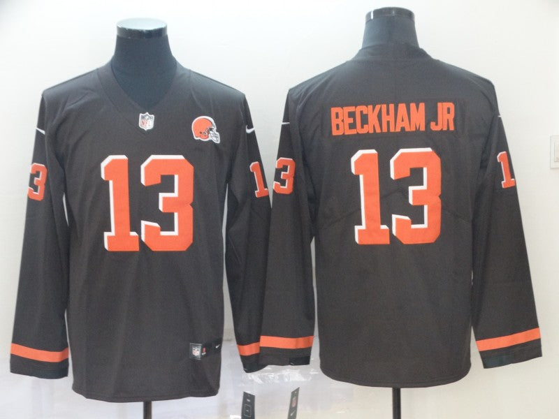 Men's Cleveland Browns Odell Beckham Jr. Brown Alternate Game Jerseys