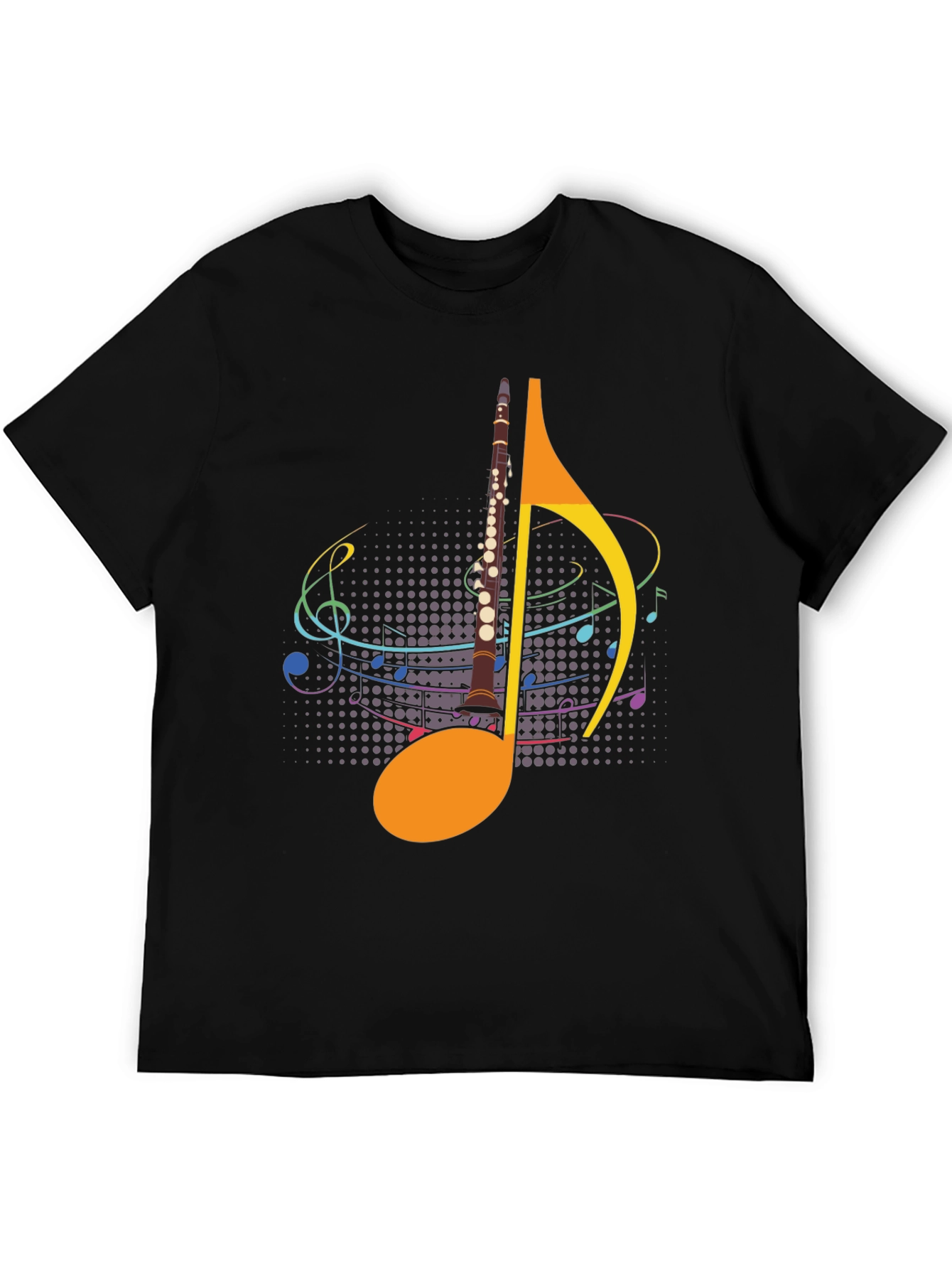 Musical Note Clarinet Graphic Tee