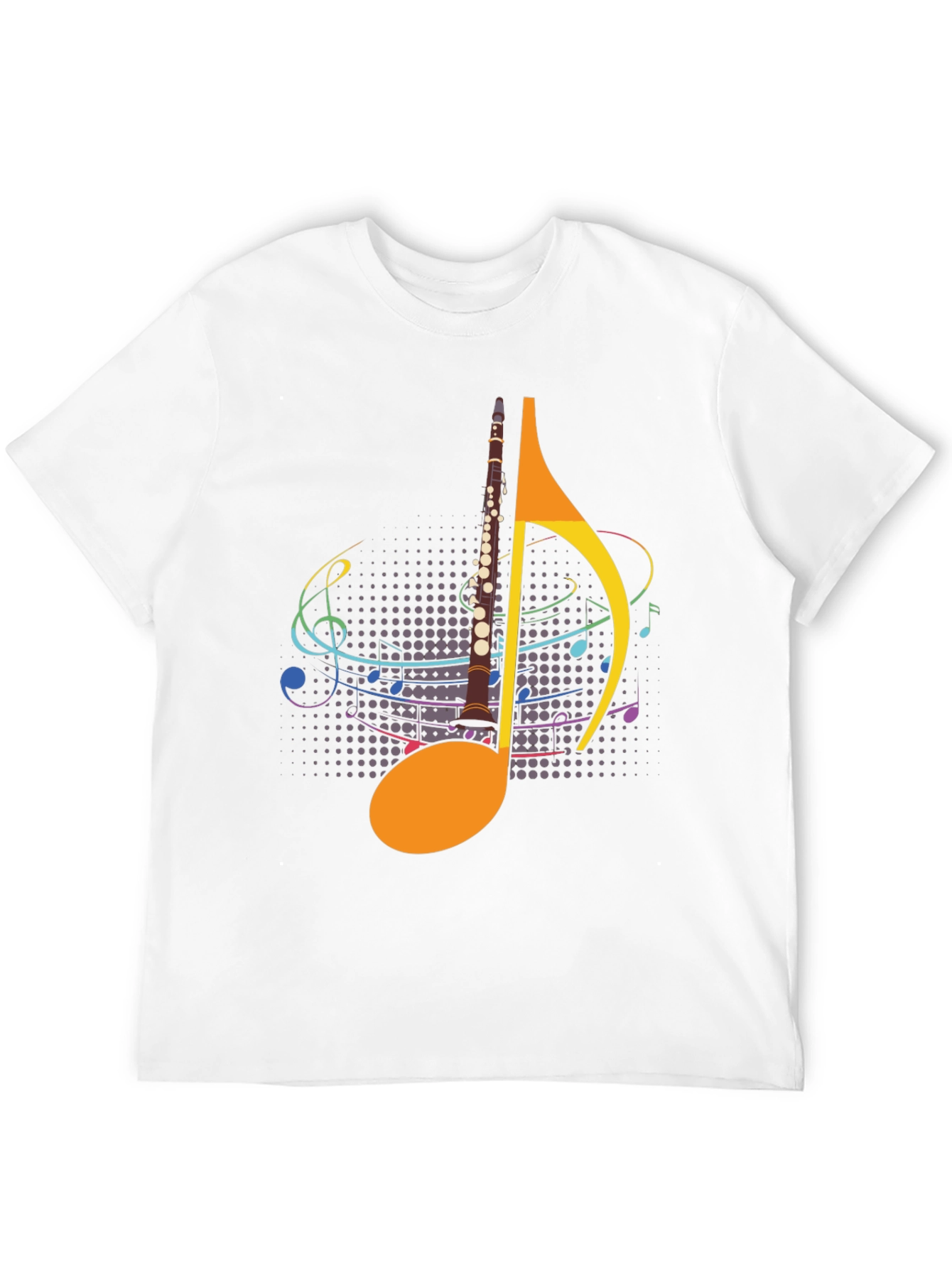 Musical Note Clarinet Graphic Tee
