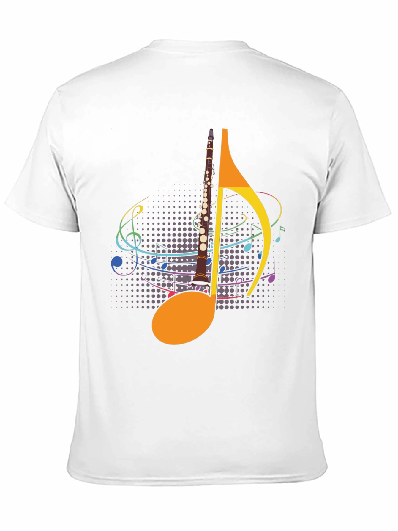 Musical Note Clarinet Graphic Tee