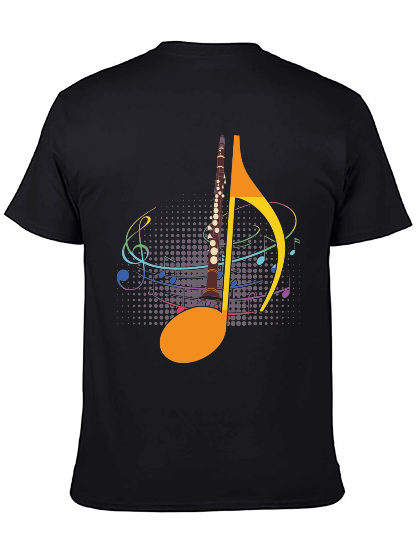 Musical Note Clarinet Graphic Tee