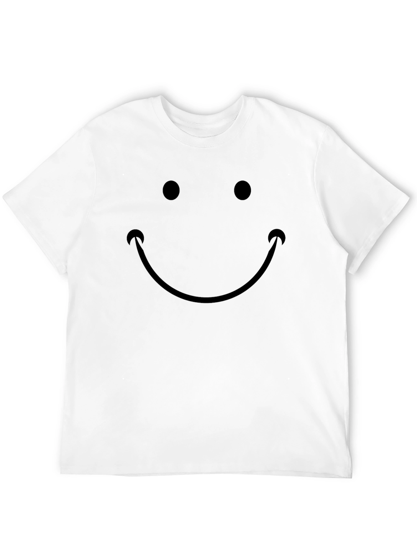 Smiley Face Graphic Tee - Classic Comfort