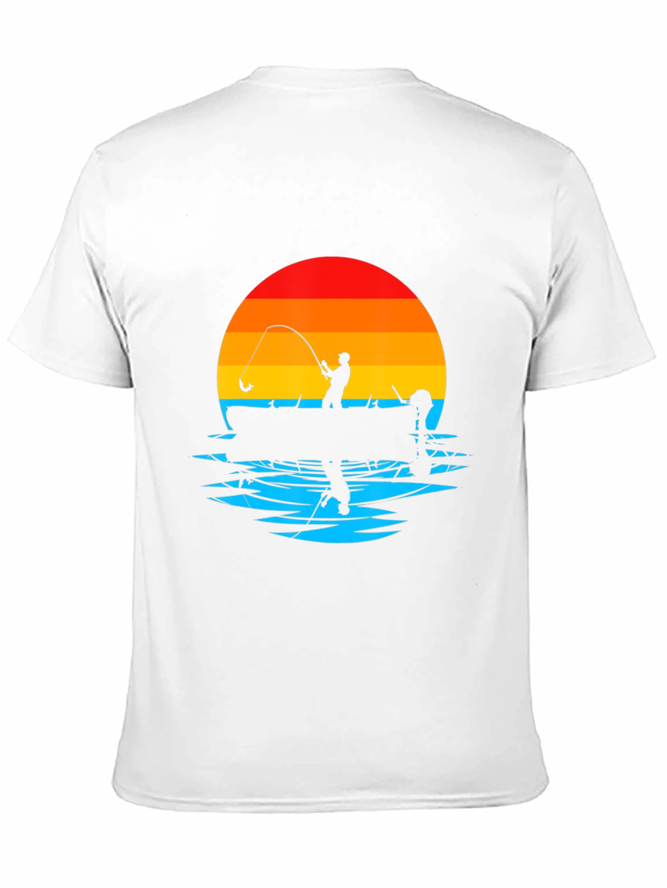 Fisherman Sunset Graphic Tee - Black