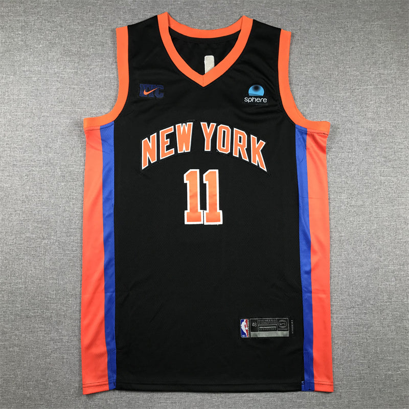 Men's New York Knicks Jalen Brunson #11 Black 2022/23 Swingman Jerseys - City Edition