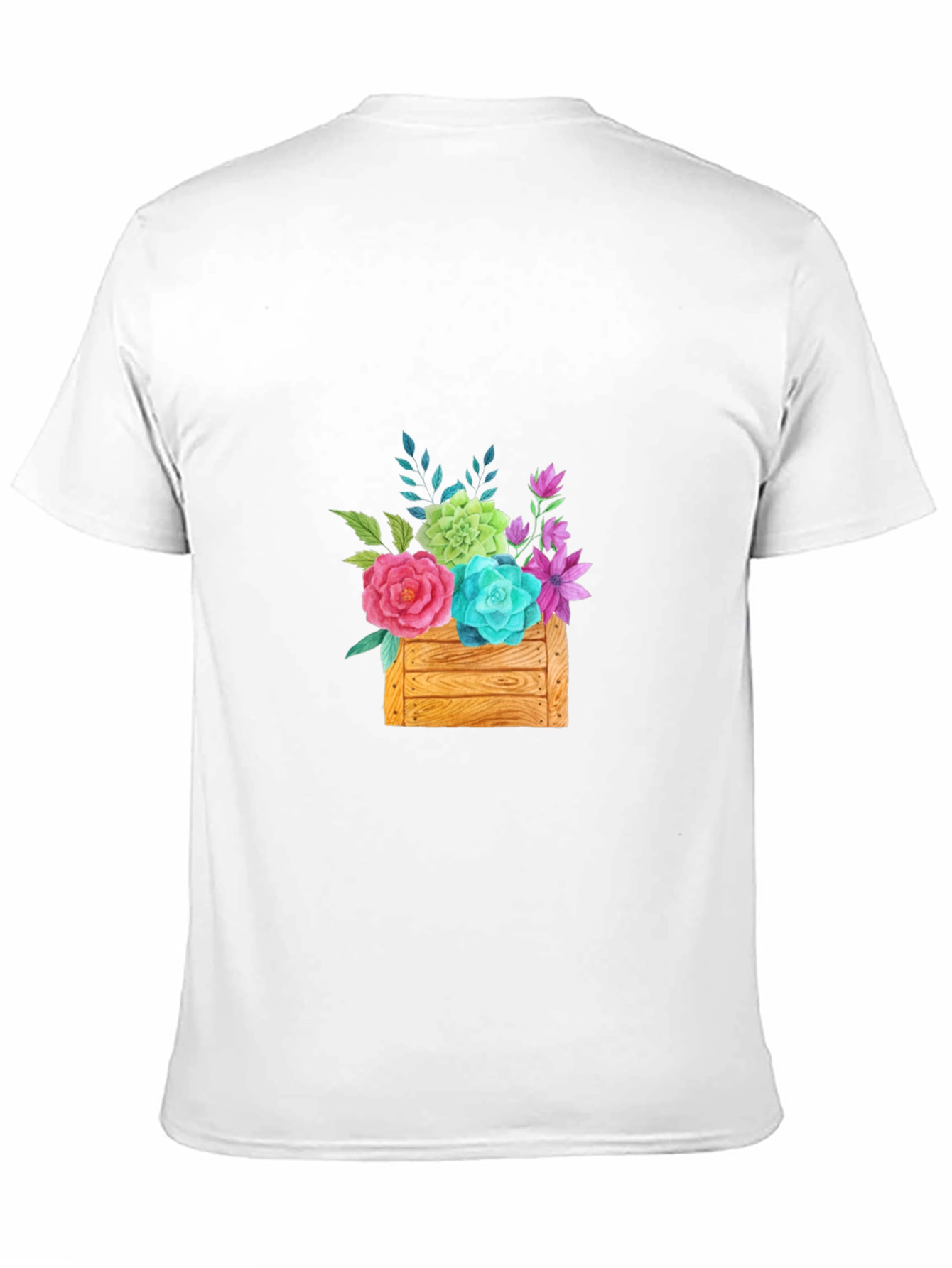 Floral Crate Graphic Tee - Casual Style