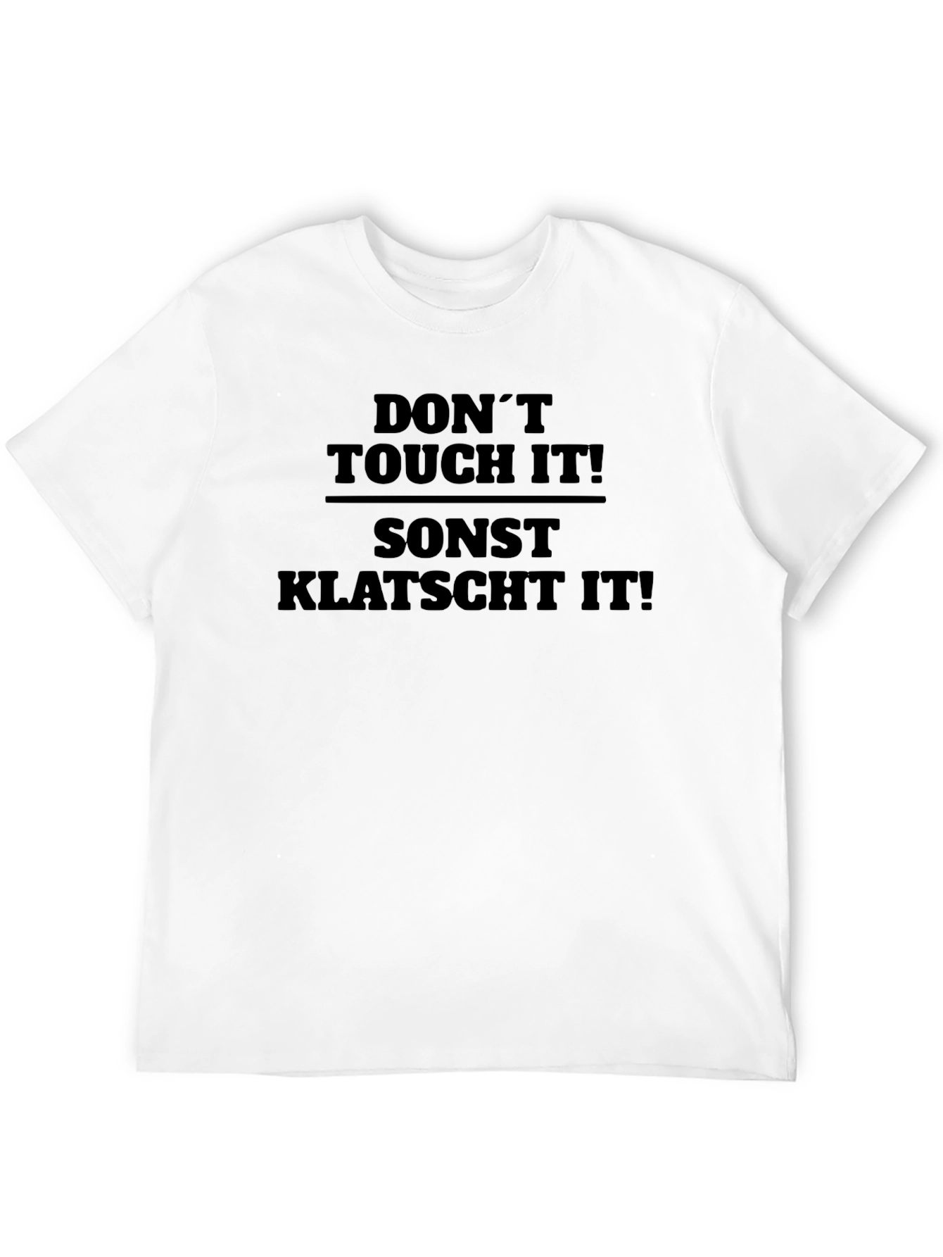 Dont Touch It! Black Graphic Tee