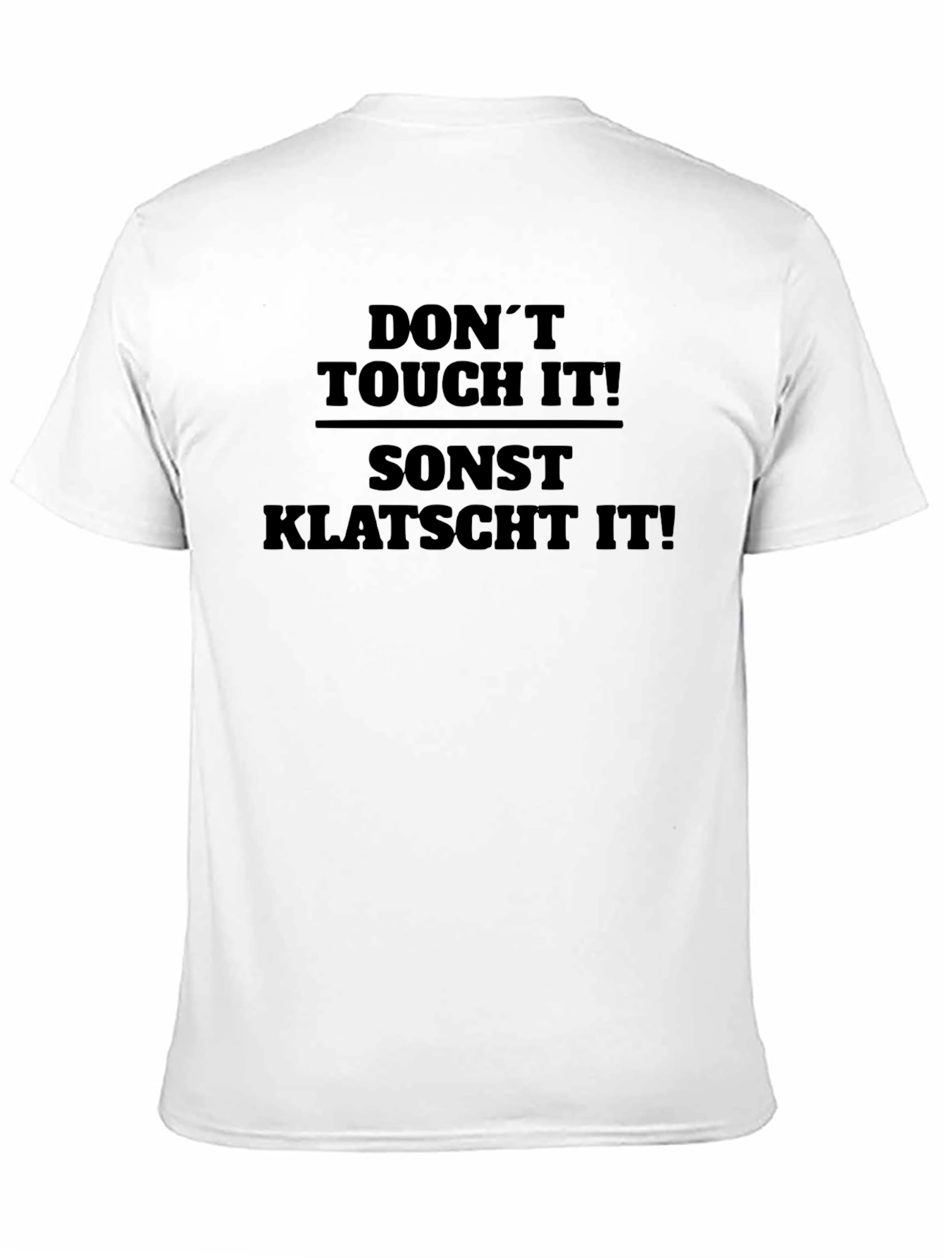 Dont Touch It! Black Graphic Tee