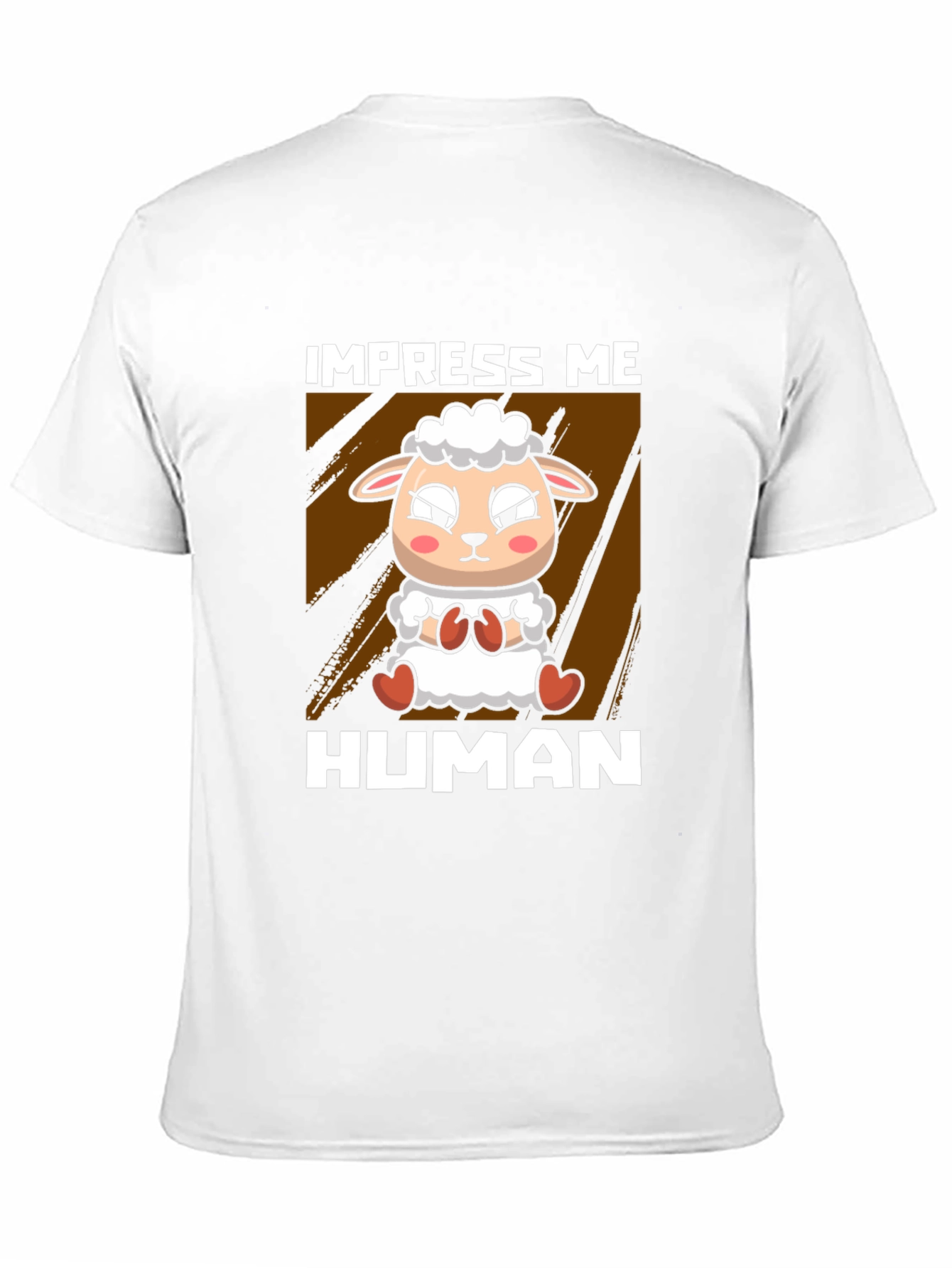 Impress Me Human Sheep Graphic T-Shirt