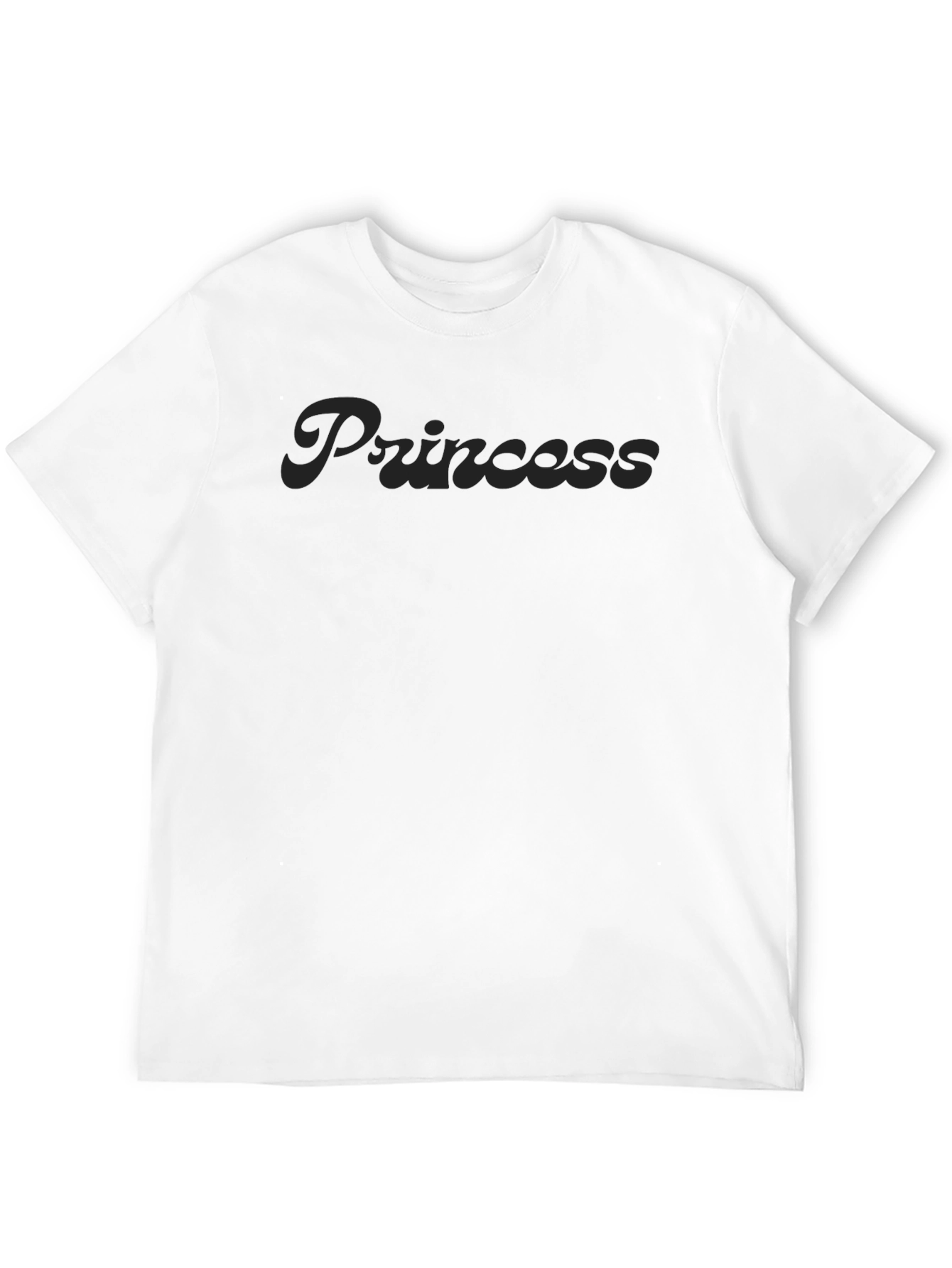 Princess Graphic Tee - Sleek Black T-Shirt