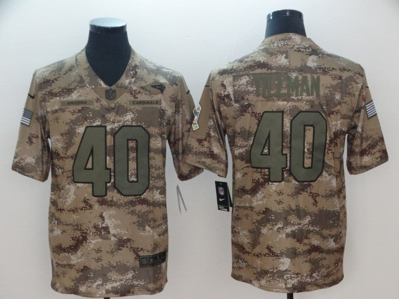 Men's Arizona Cardinals Pat Tillman #40 Camouflage Game Jerseys