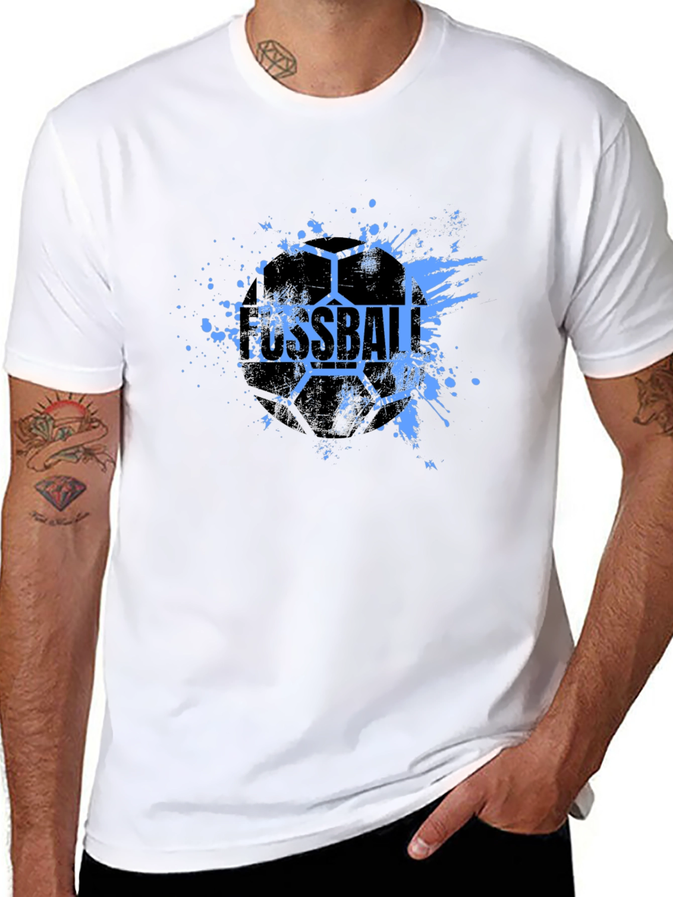 Fussball Splash Tee - German Soccer Graphic T-Shirt