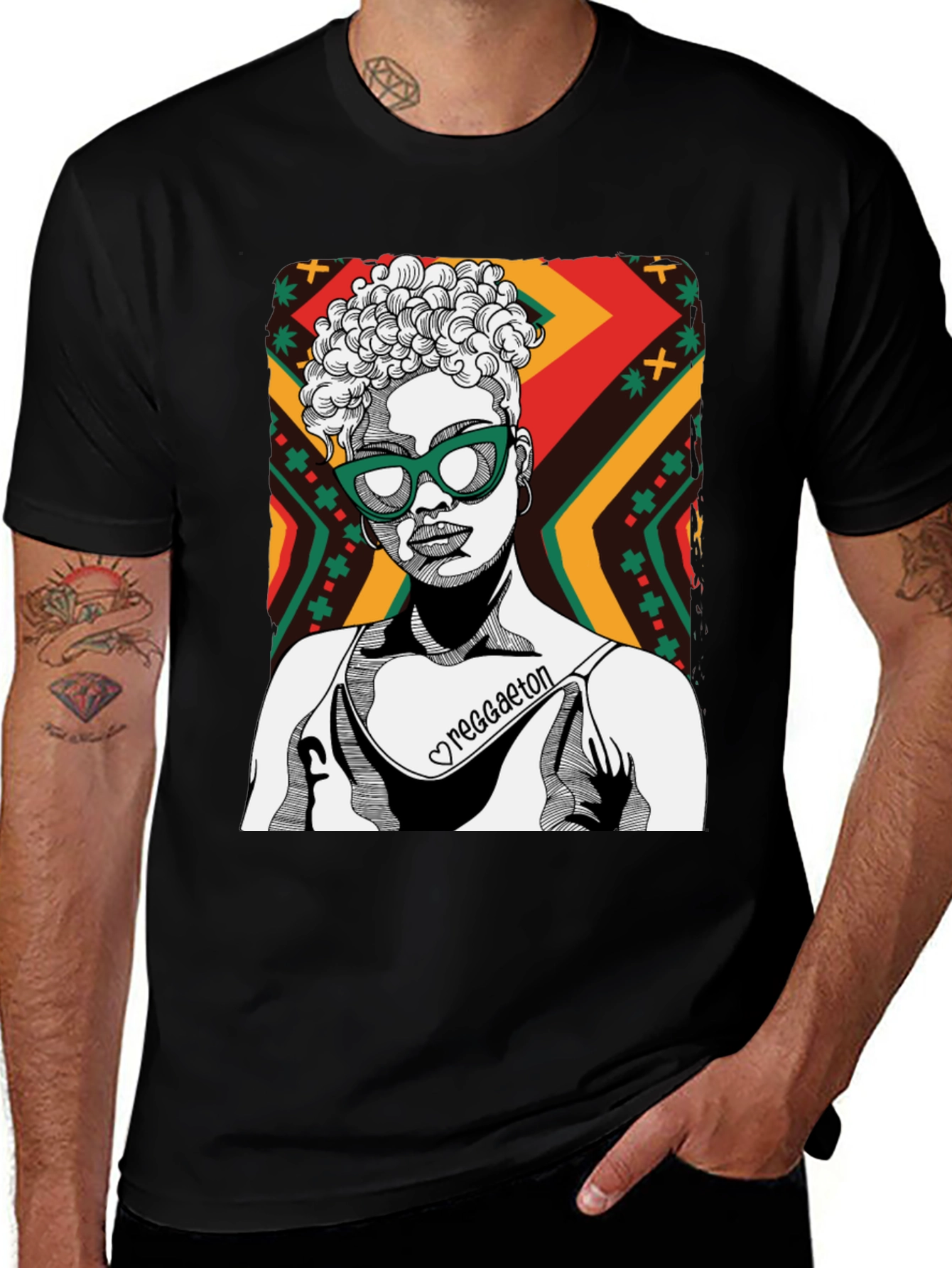 Reggaeton Woman Graphic T-Shirt - Stylish Casual Tee