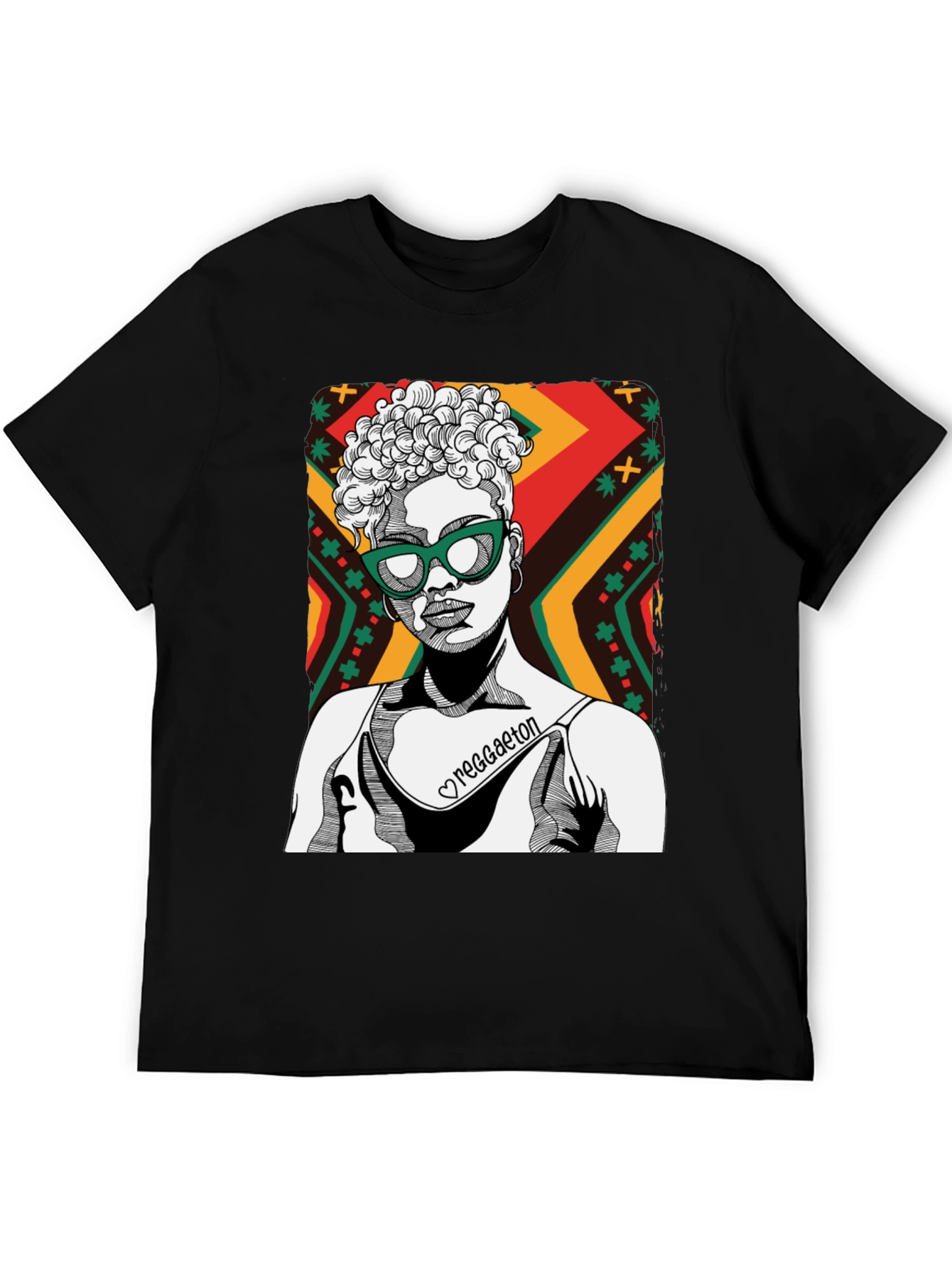 Reggaeton Woman Graphic T-Shirt - Stylish Casual Tee