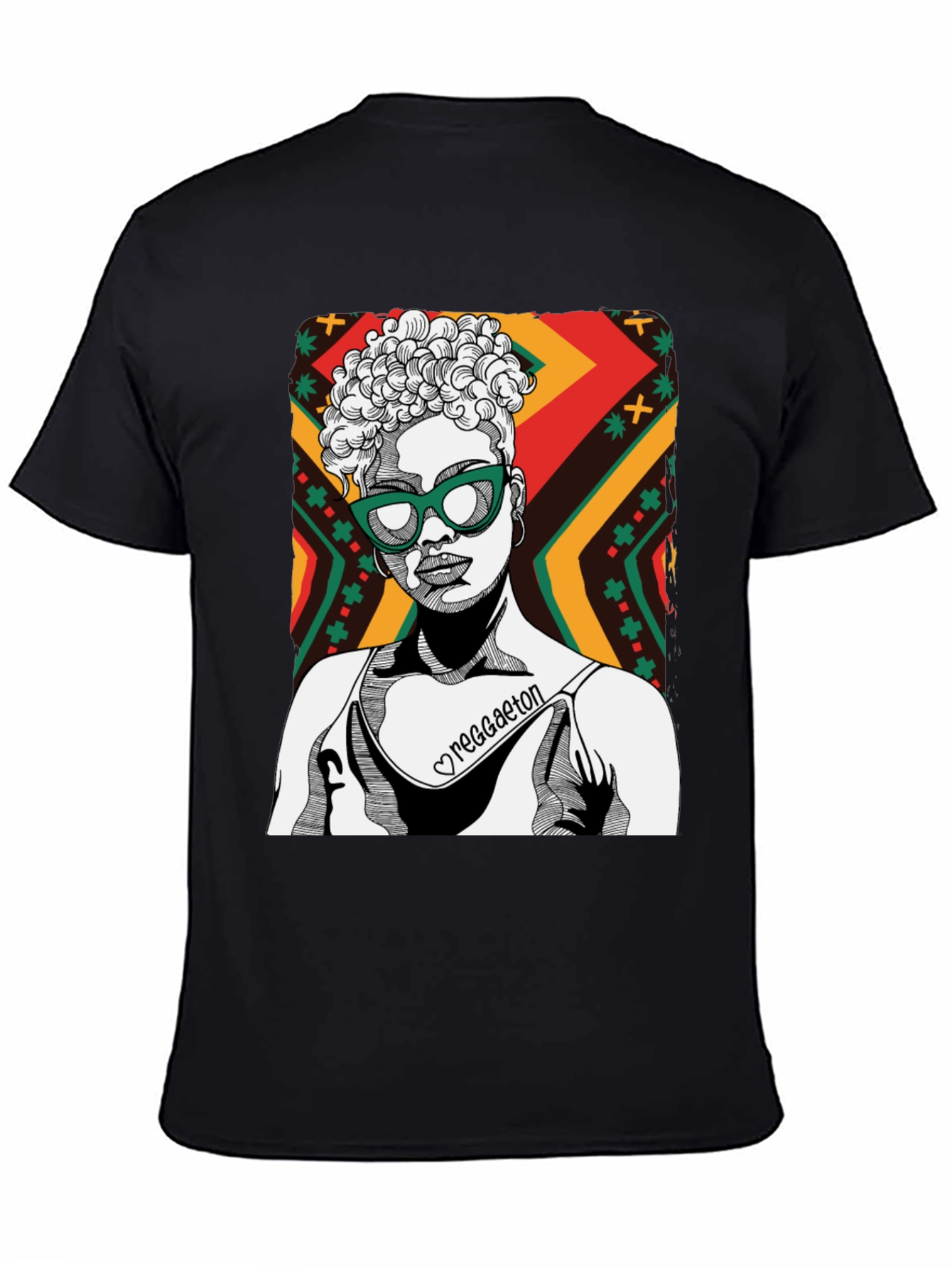 Reggaeton Woman Graphic T-Shirt - Stylish Casual Tee