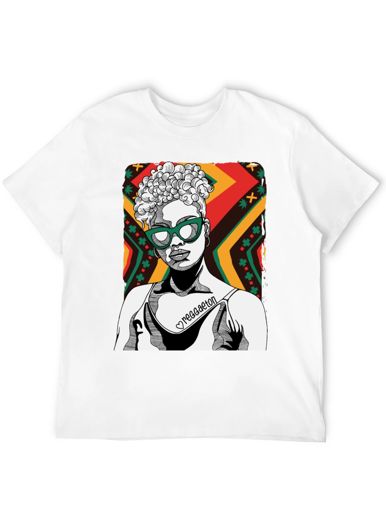Reggaeton Woman Graphic T-Shirt - Stylish Casual Tee